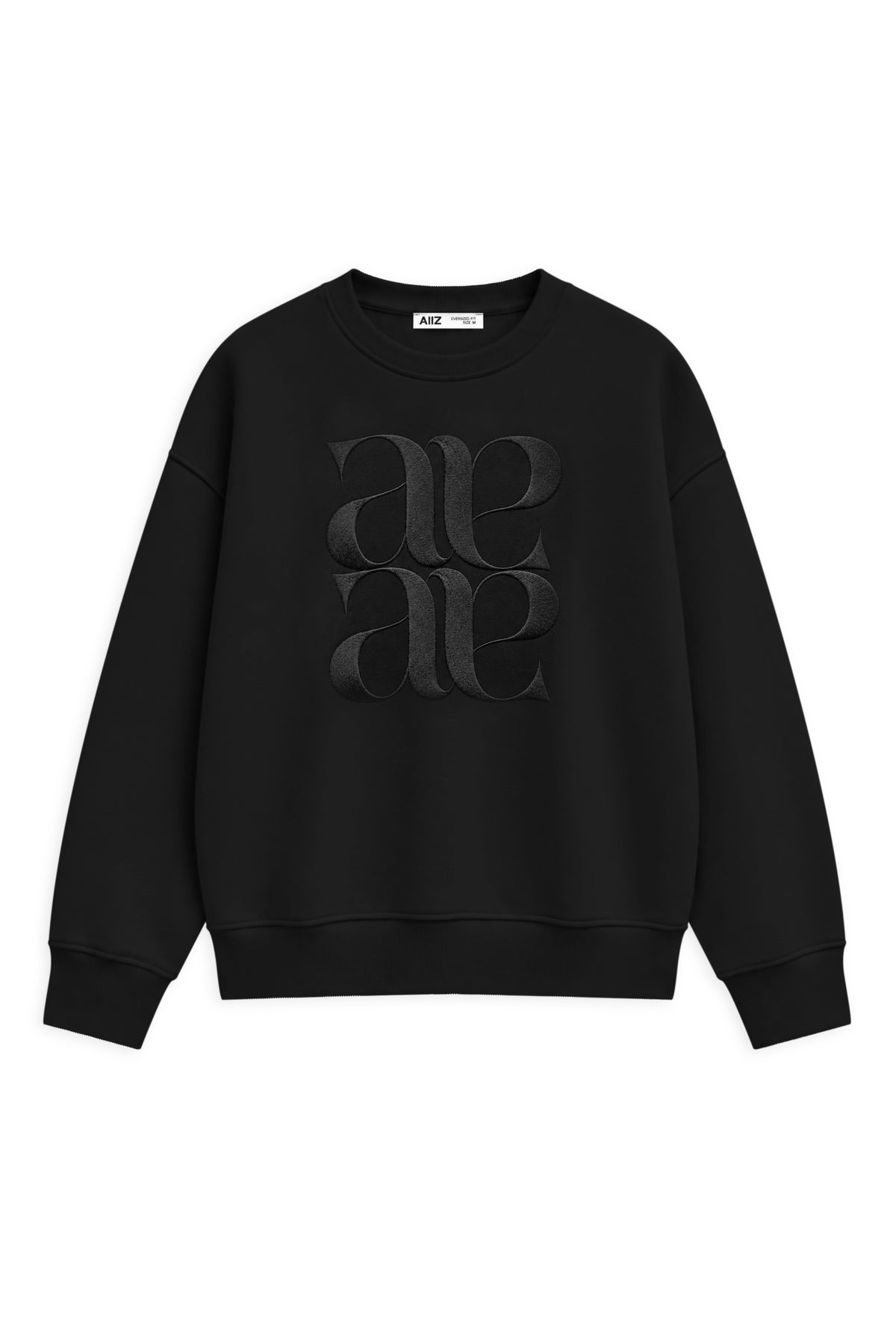 AIIZ Women's Soft French terry Sweatshirt (Black / S)