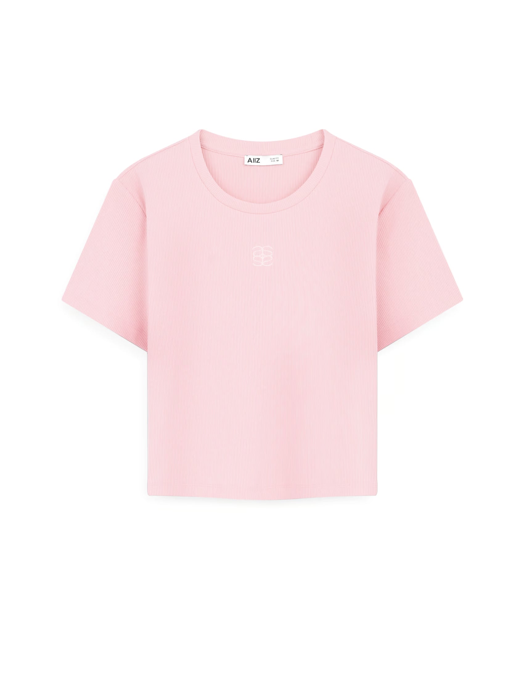AIIZ Women's Fitted Crop T-Shirt (Pink / S)