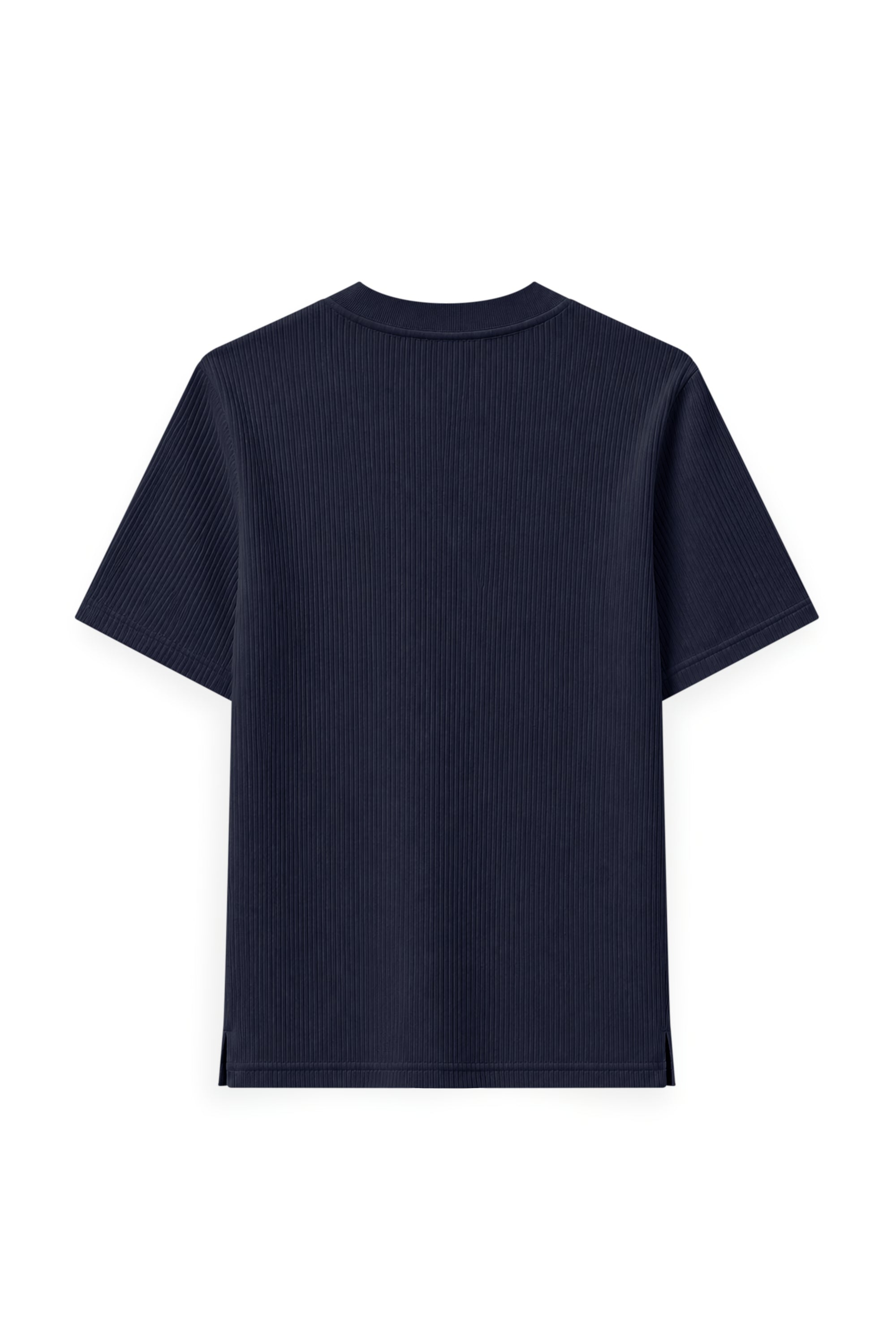 AIIZ Women's High Neck Ribbed Short Sleeve T-Shirt