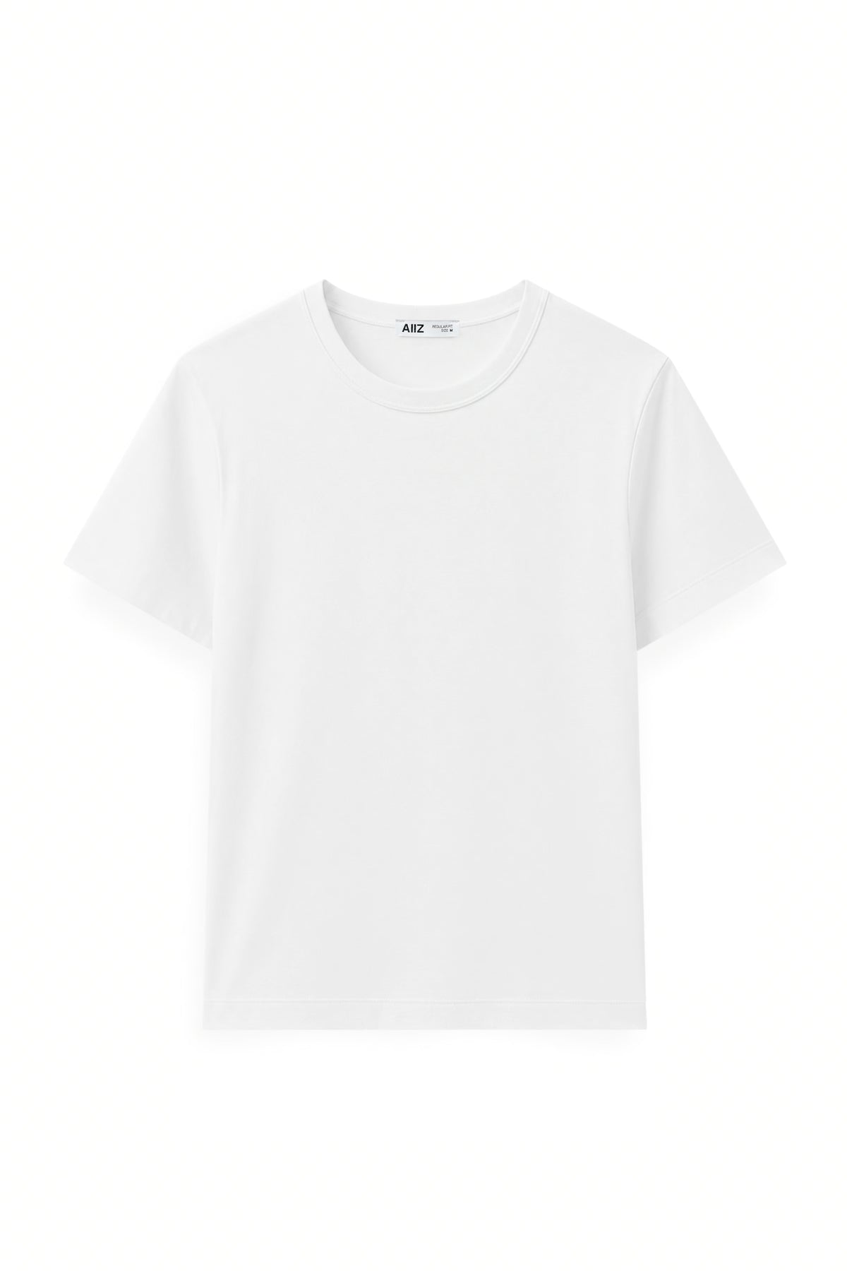 AIIZ Women's Regular T-Shirt (White / S)