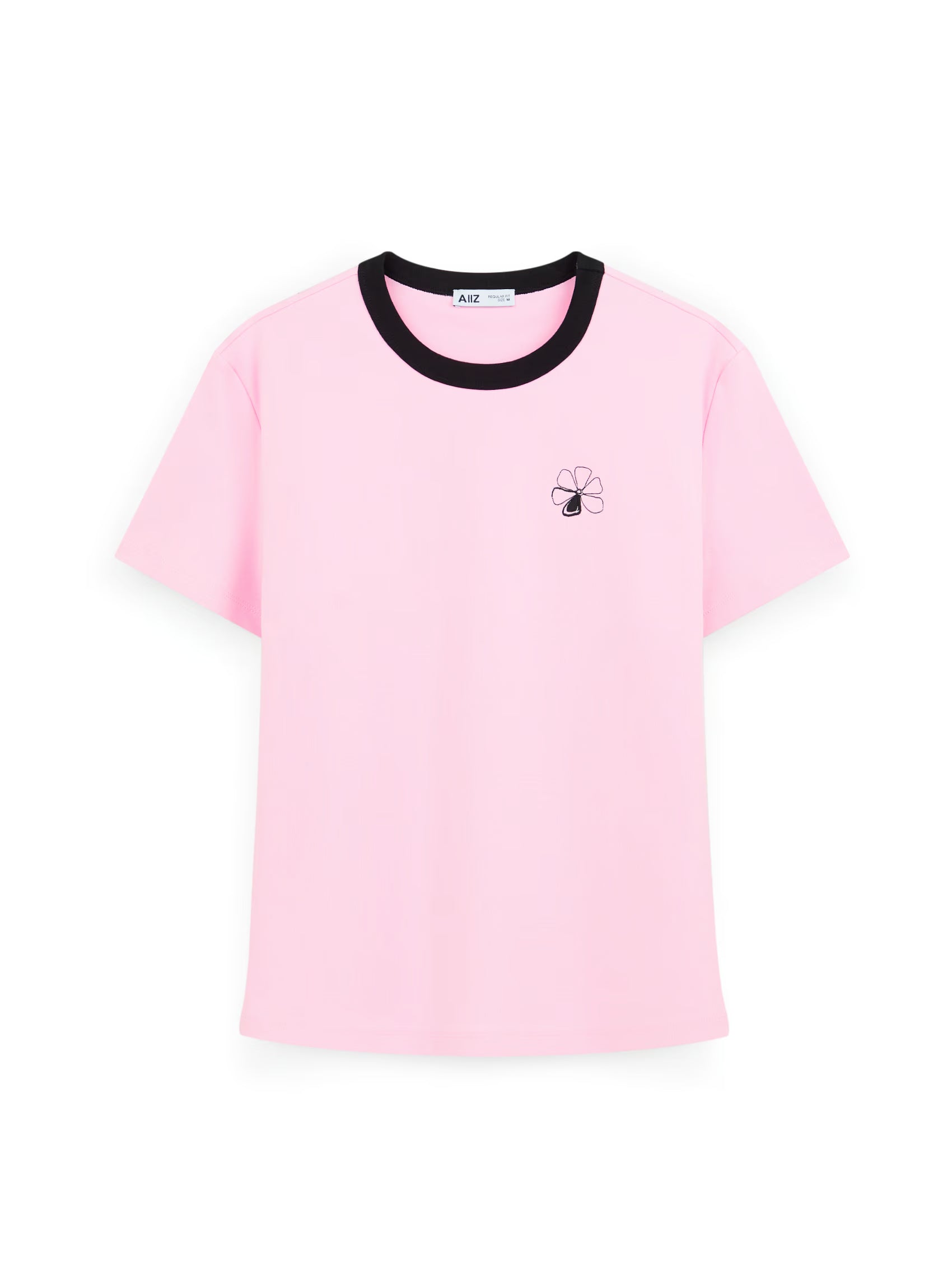 AIIZ Women's Graphic Baby Tee (Pink / S)