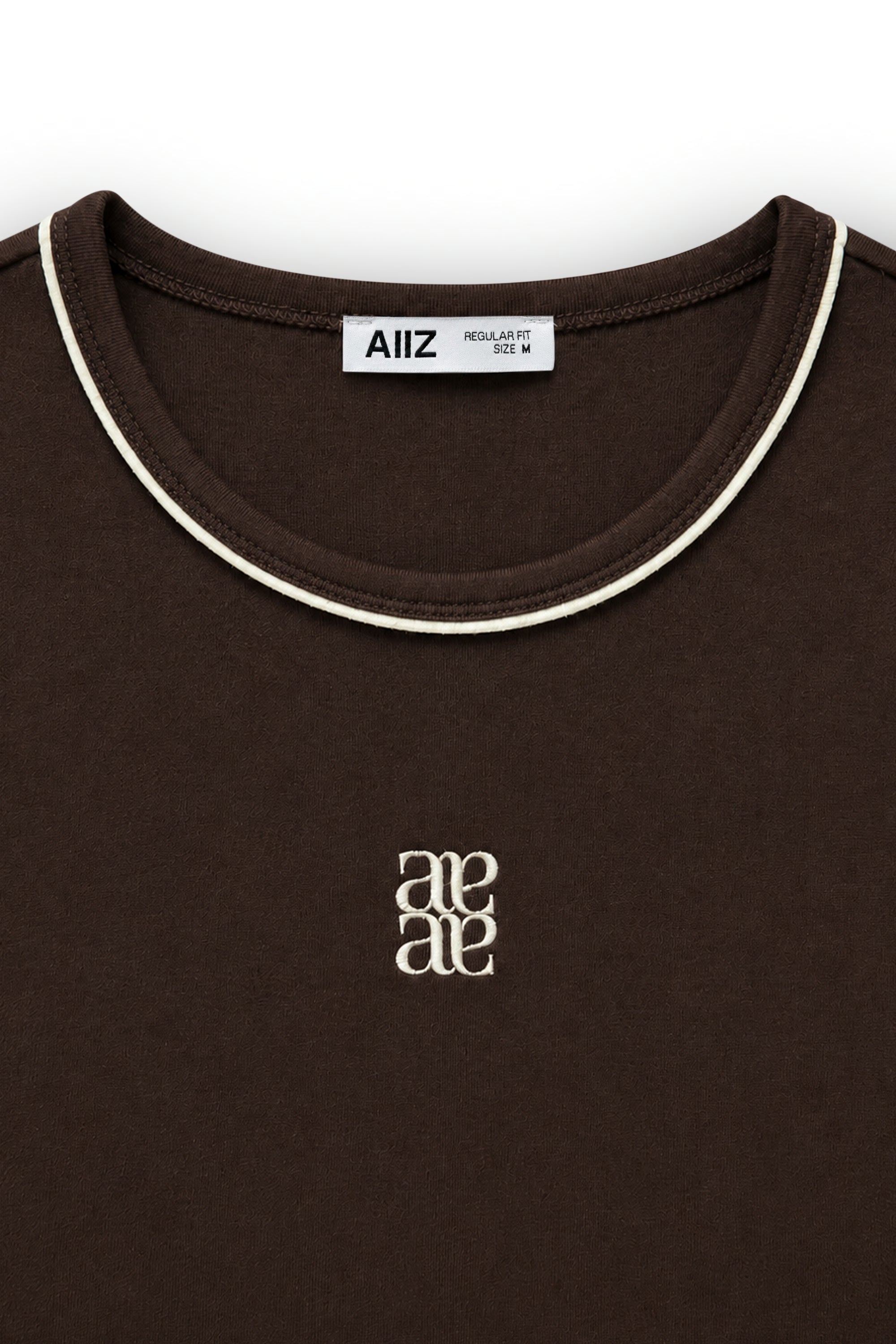 AIIZ Women's Graphic Ringer Tee 100% Cotton