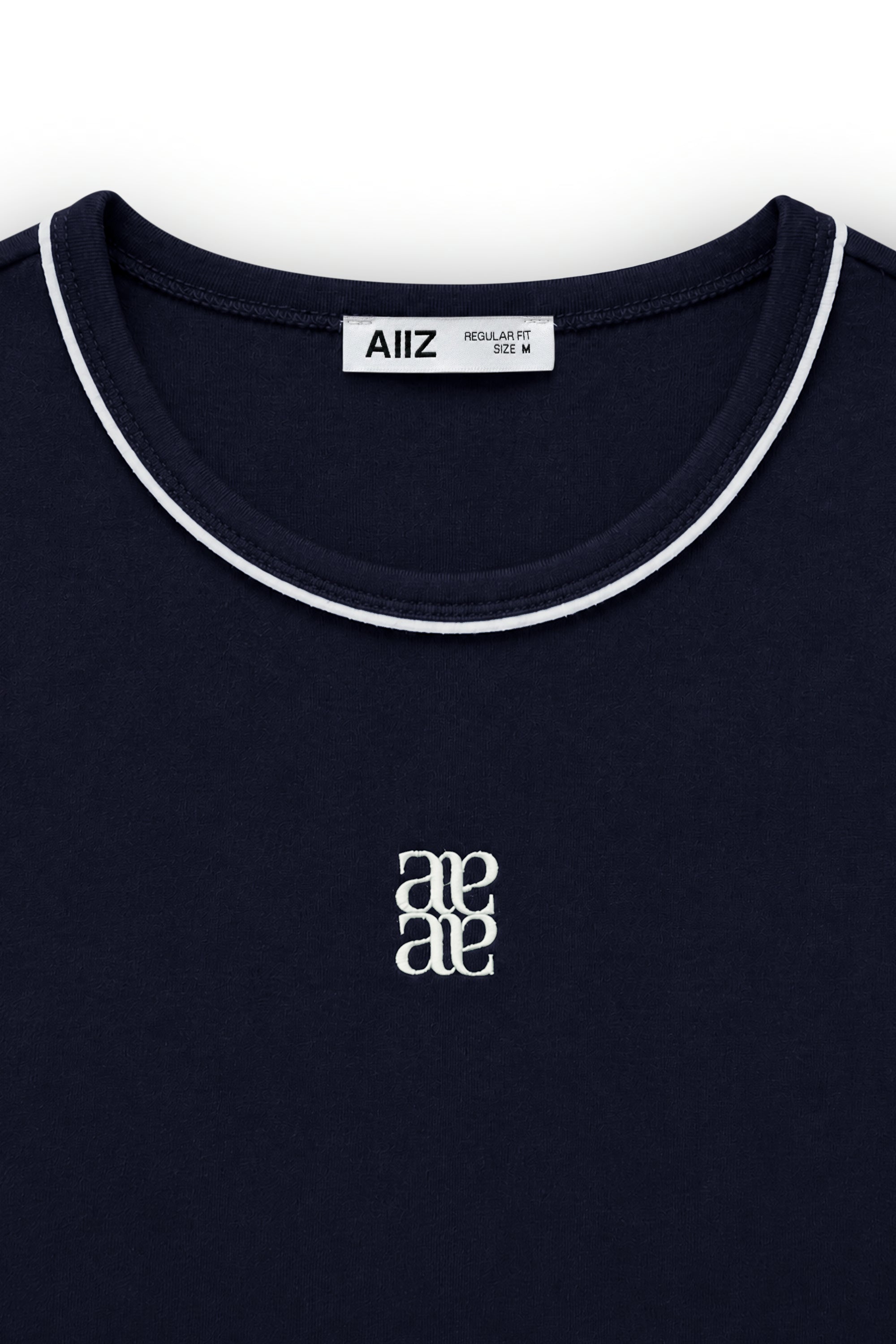 AIIZ Women's Graphic Ringer Tee 100% Cotton