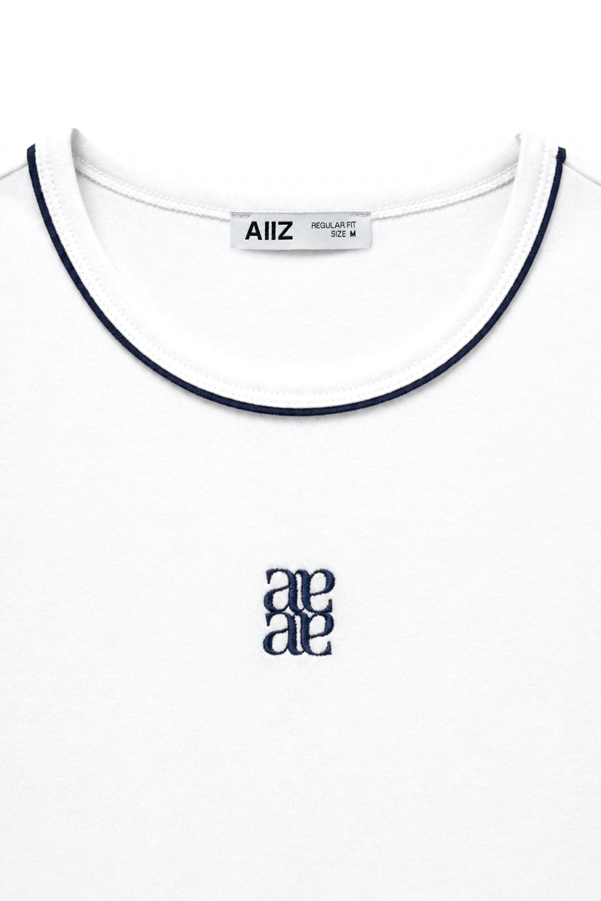 AIIZ Women's Graphic Ringer Tee 100% Cotton