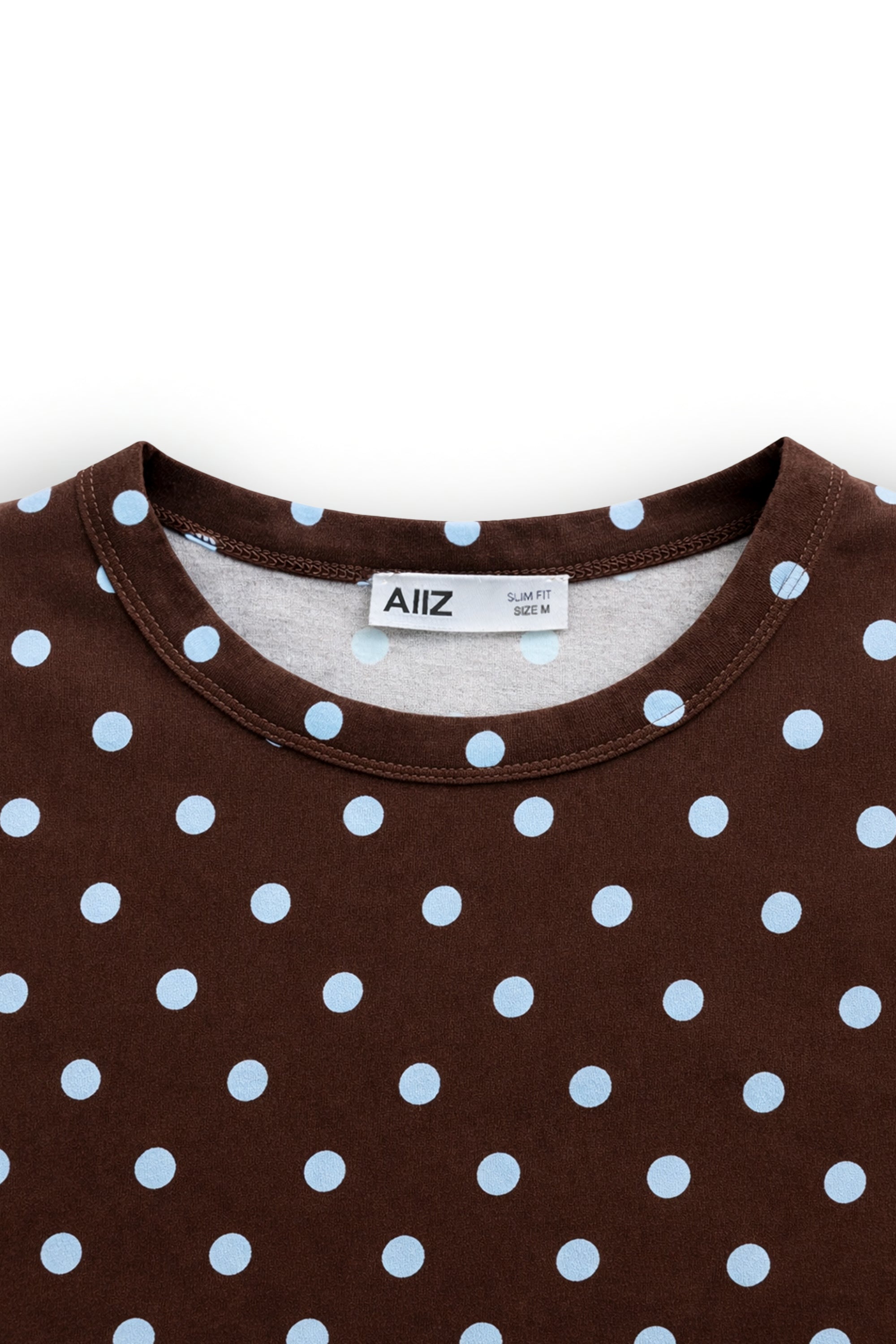 AIIZ Women's Polka dot Printed T-Shirt