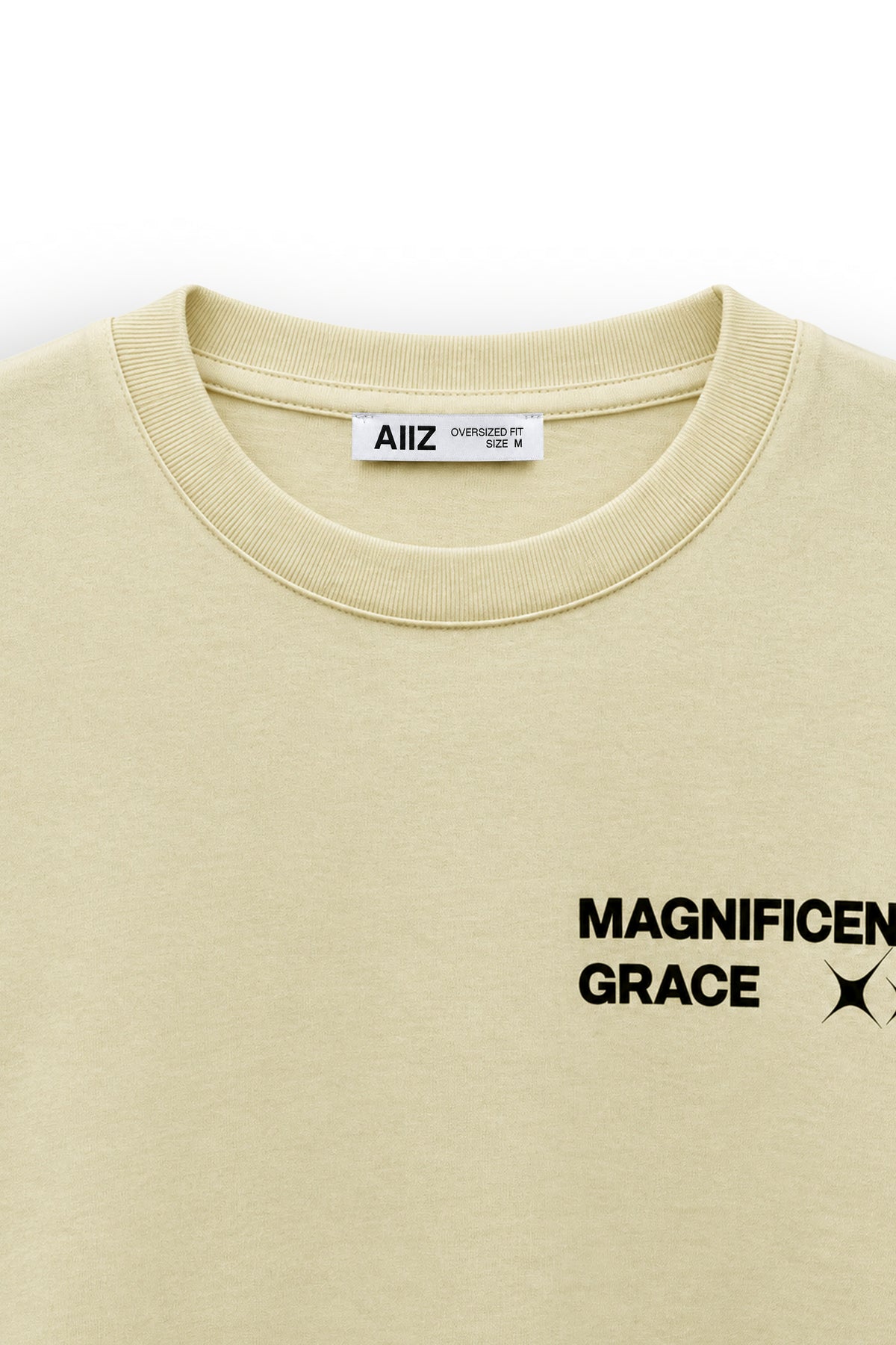 AIIZ Women's Oversized Printed T-Shirt