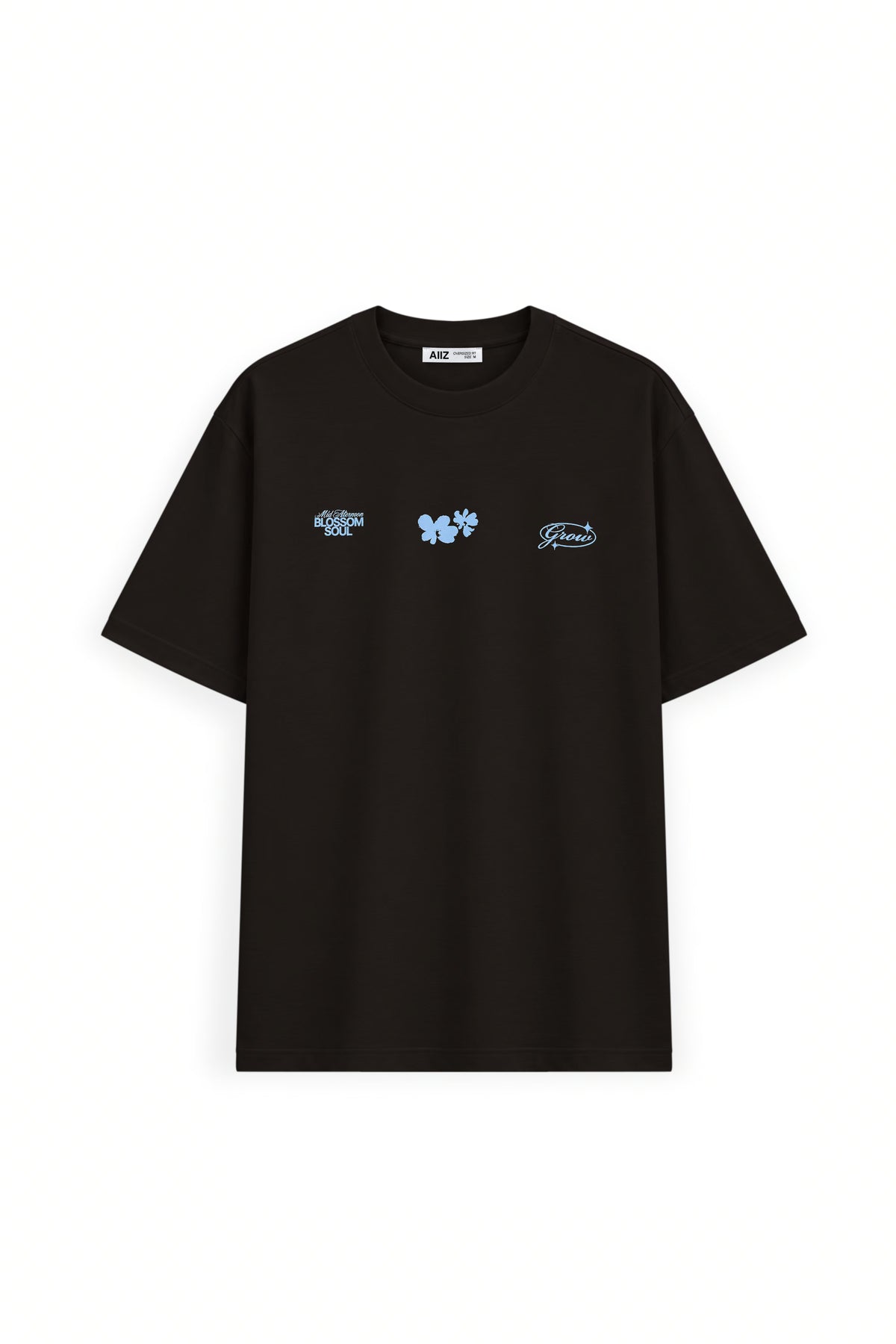 AIIZ Women's Oversized Printed T-Shirt