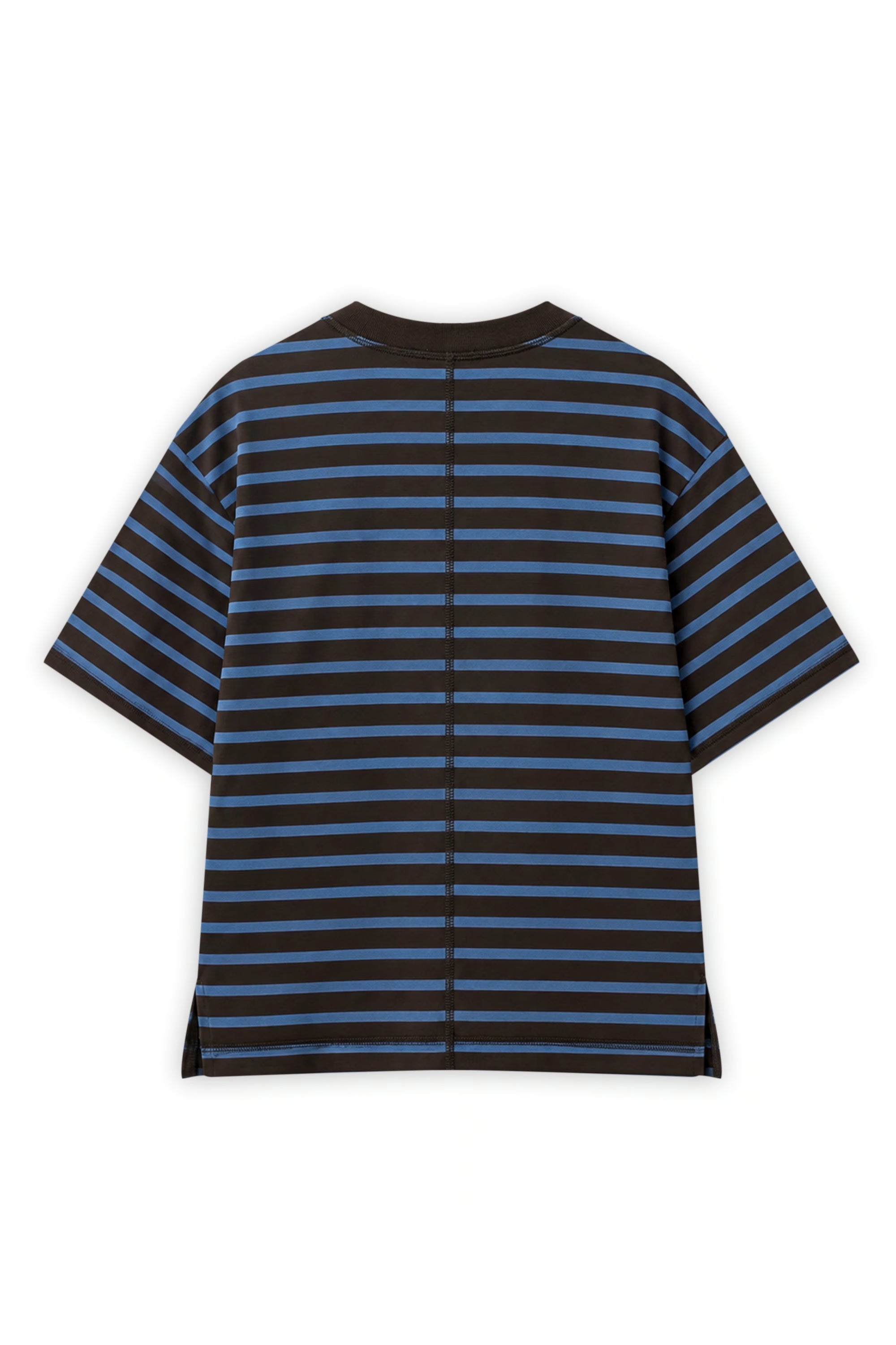 AIIZ Women's Steiped Boxy T-Shirt