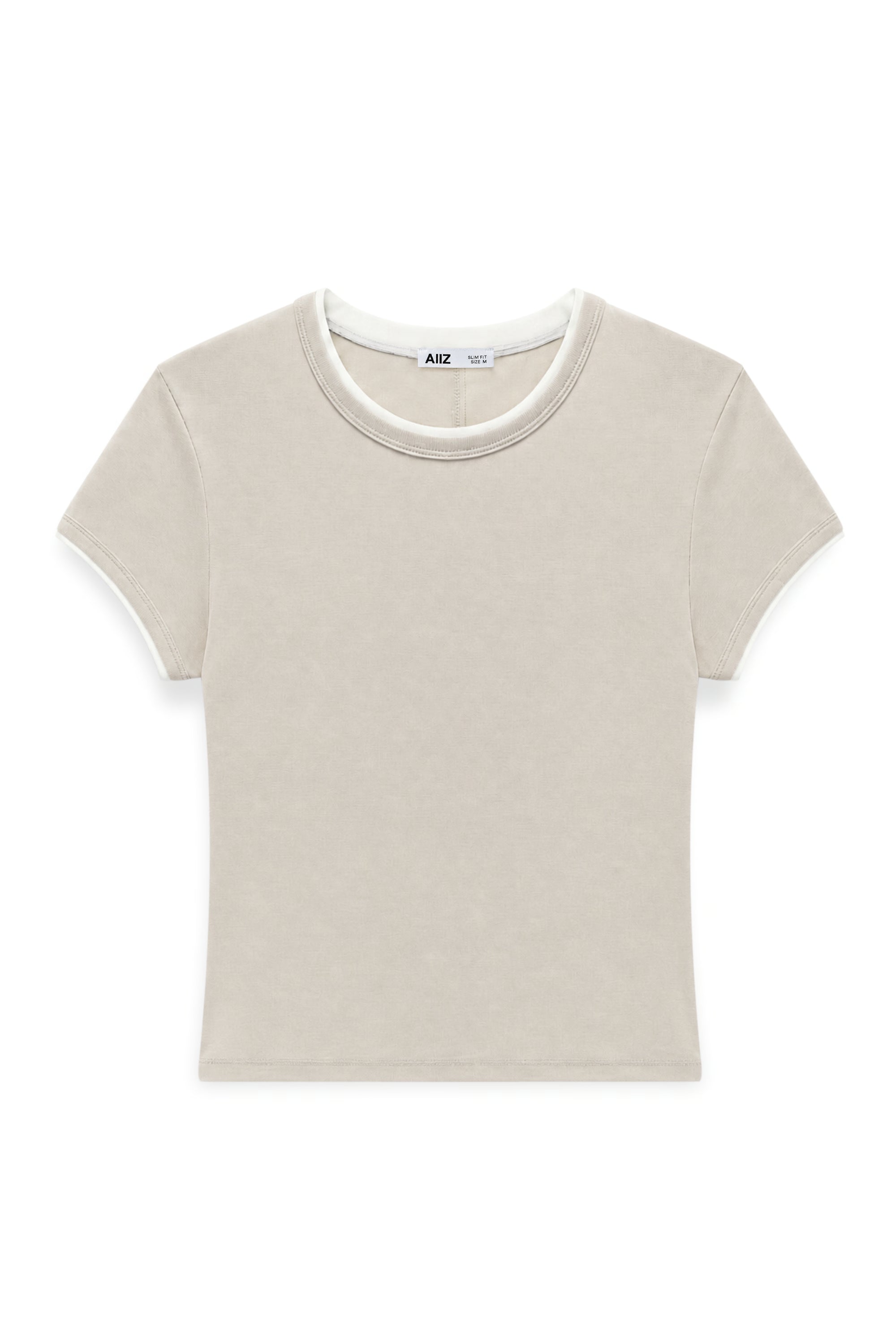 AIIZ Women's Layered Short Sleeve T-Shirt