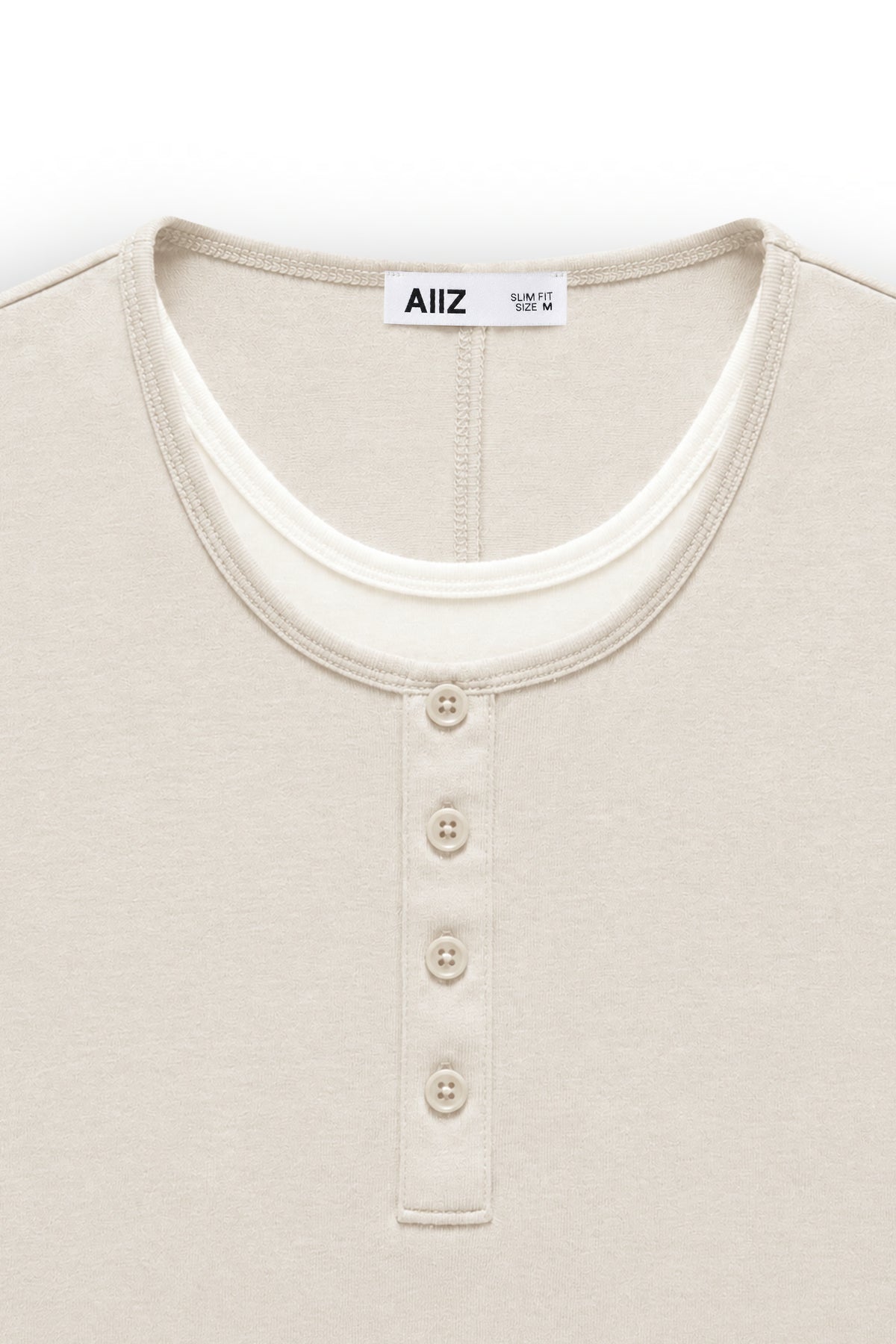 AIIZ Women's Layered Botton T-Shirt