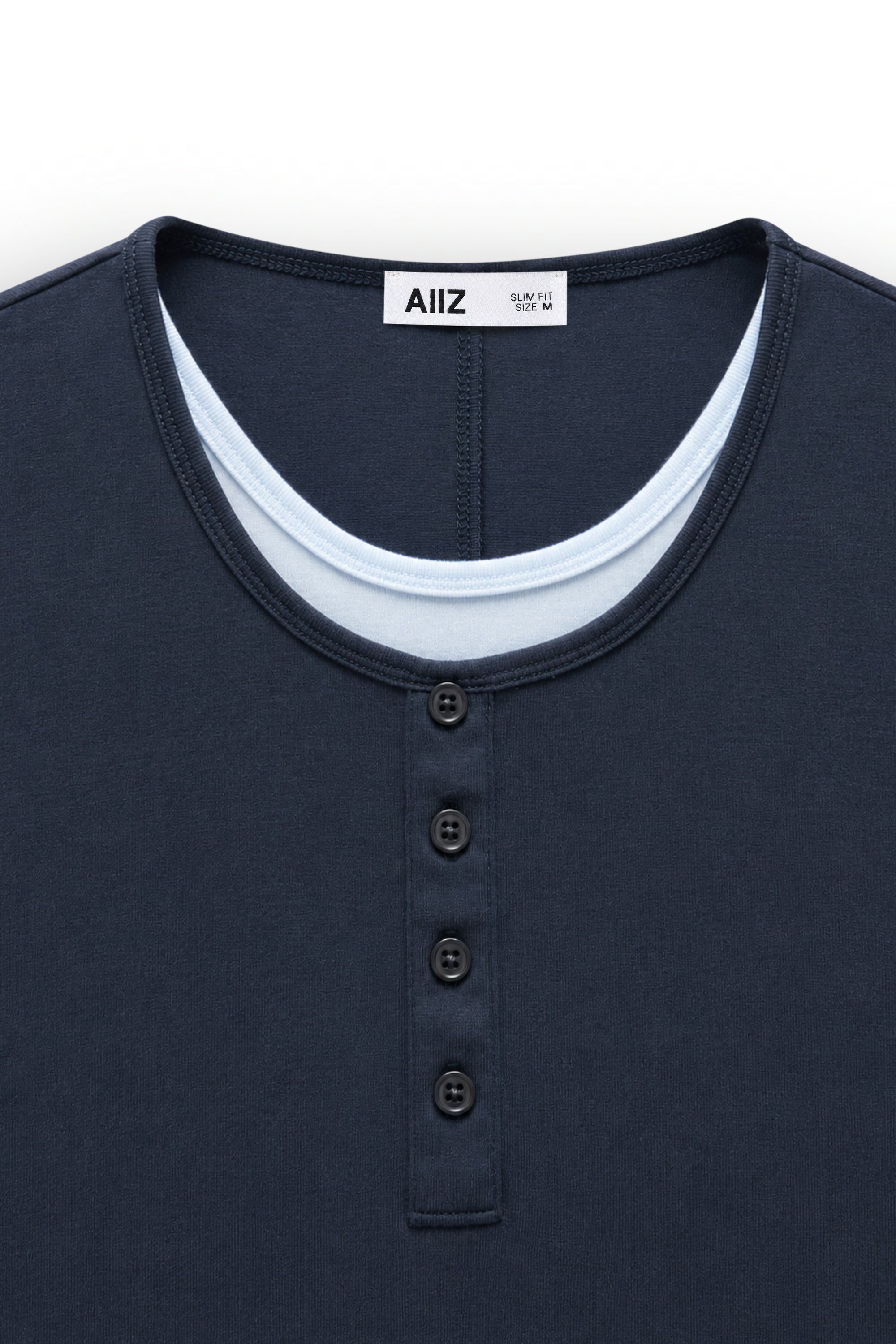 AIIZ Women's Layered Botton T-Shirt