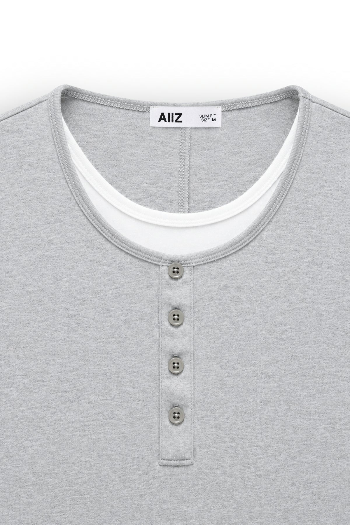 AIIZ Women's Layered Botton T-Shirt