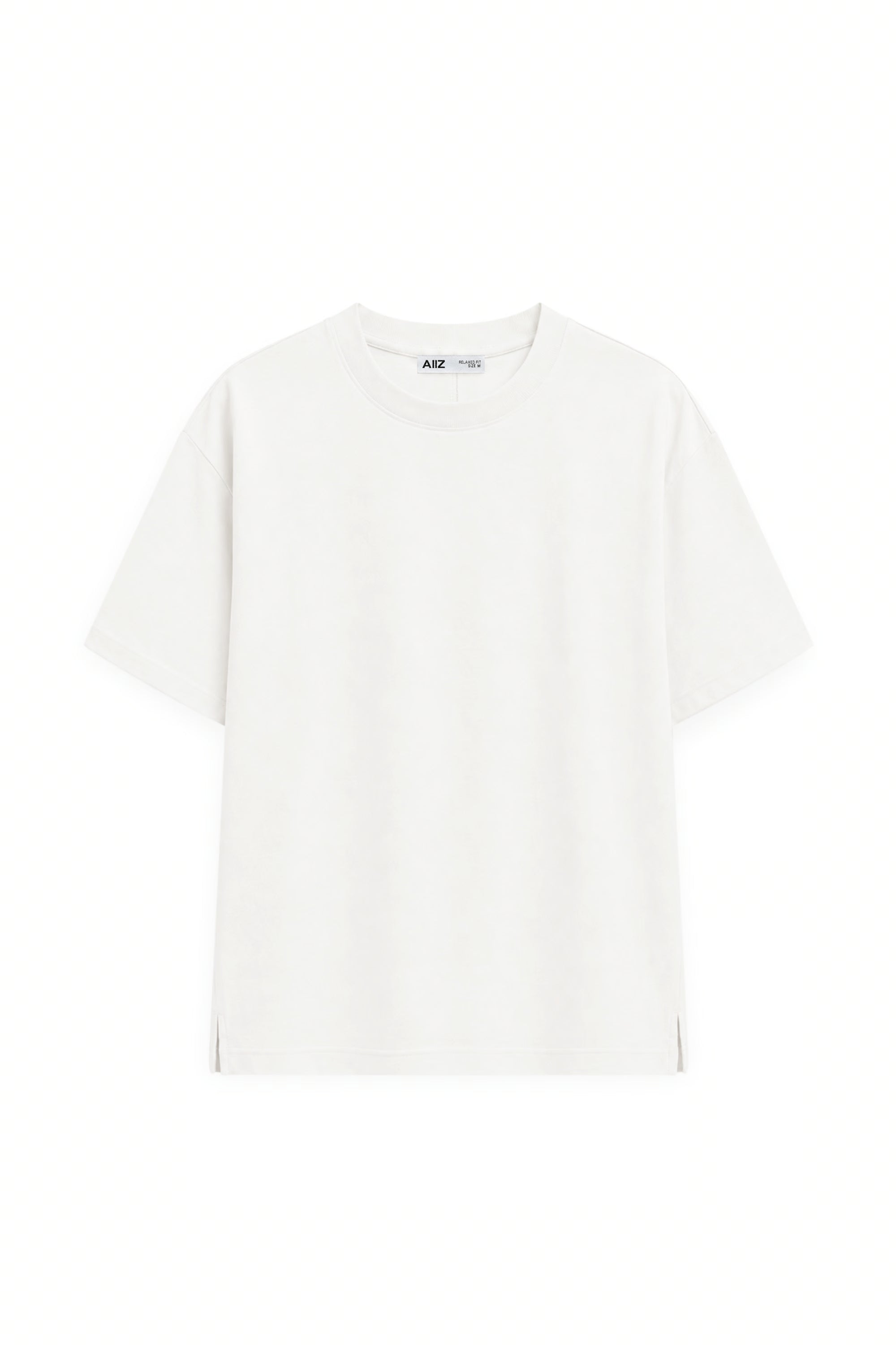AIIZ Women's Boxy Short Sleeve T-Shirt (White / S)
