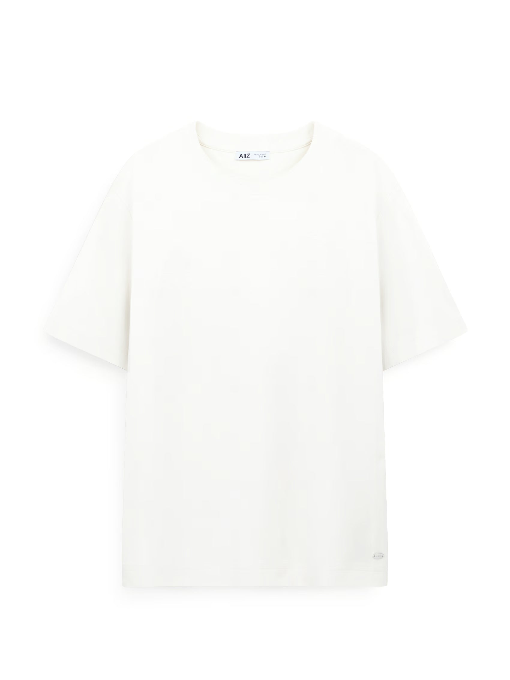 AIIZ Women's Regular T-Shirt (OFF WHITE / S)