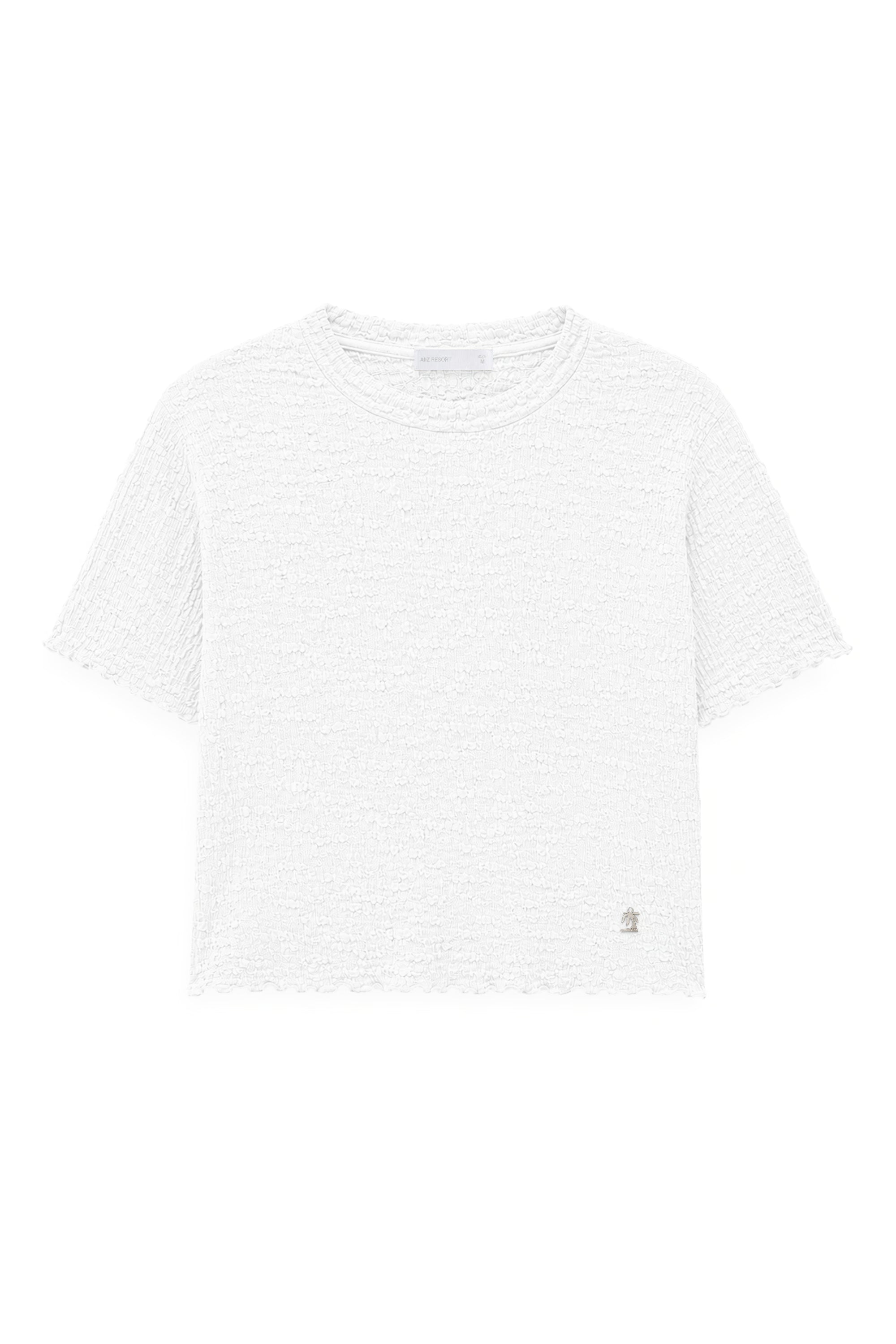 AIIZ Women's Crinkle T-Shirt