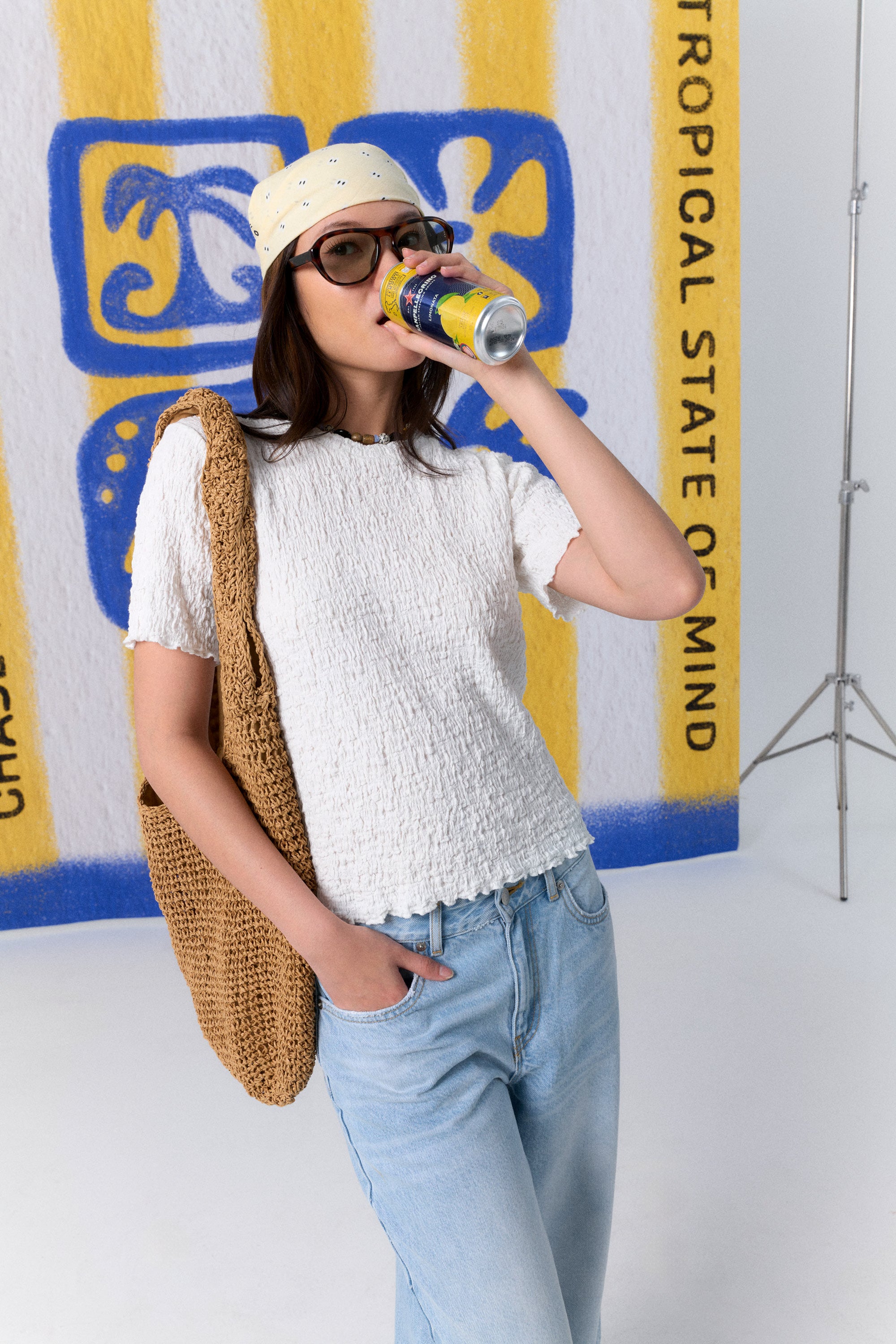 AIIZ Women's Crinkle T-Shirt