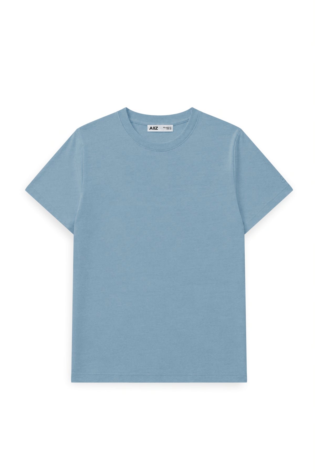 AIIZ Women's Emboss Logo T-Shirt (Blue / S)