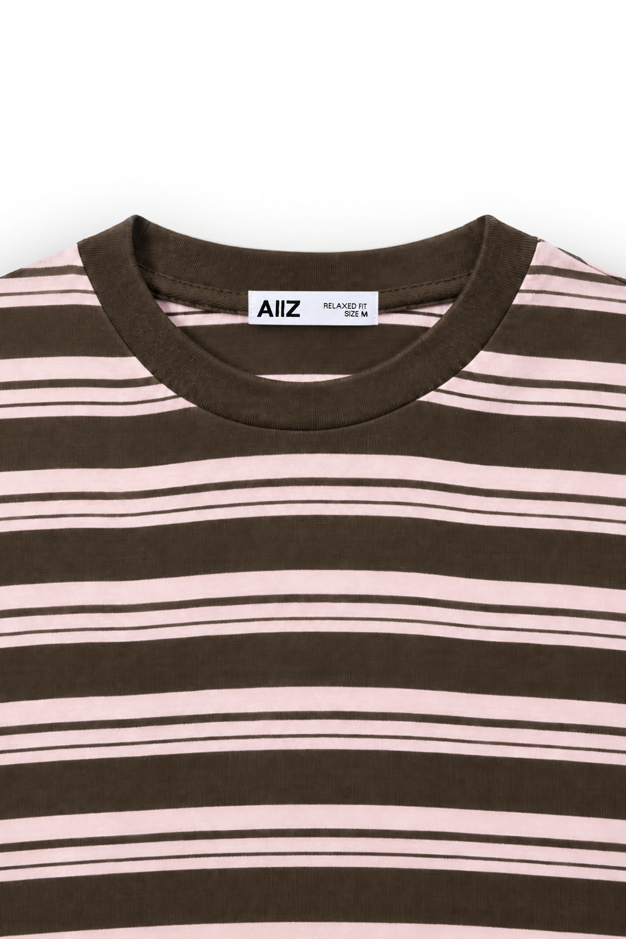AIIZ Women's Short Sleeve Striped T-Shirt 100% Cotton