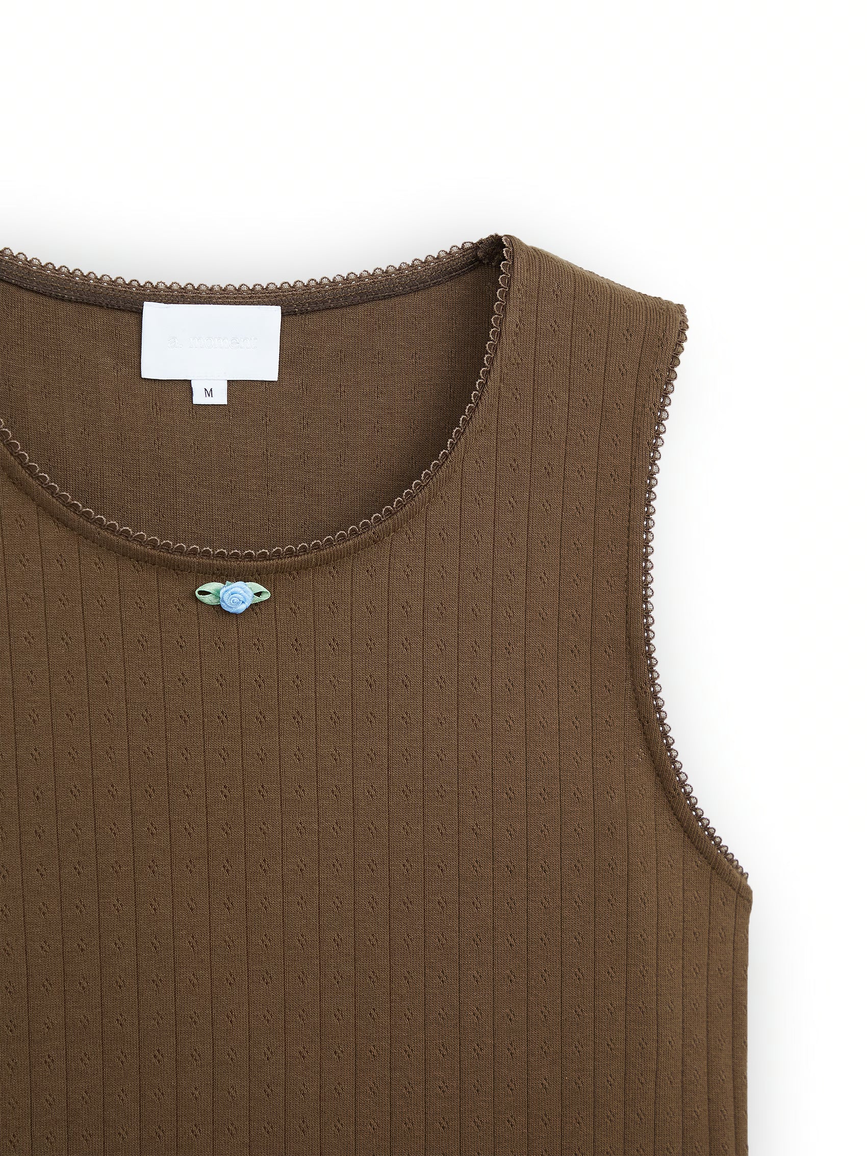 AIIZ (a.moment) Pointelle Sleeveless Top