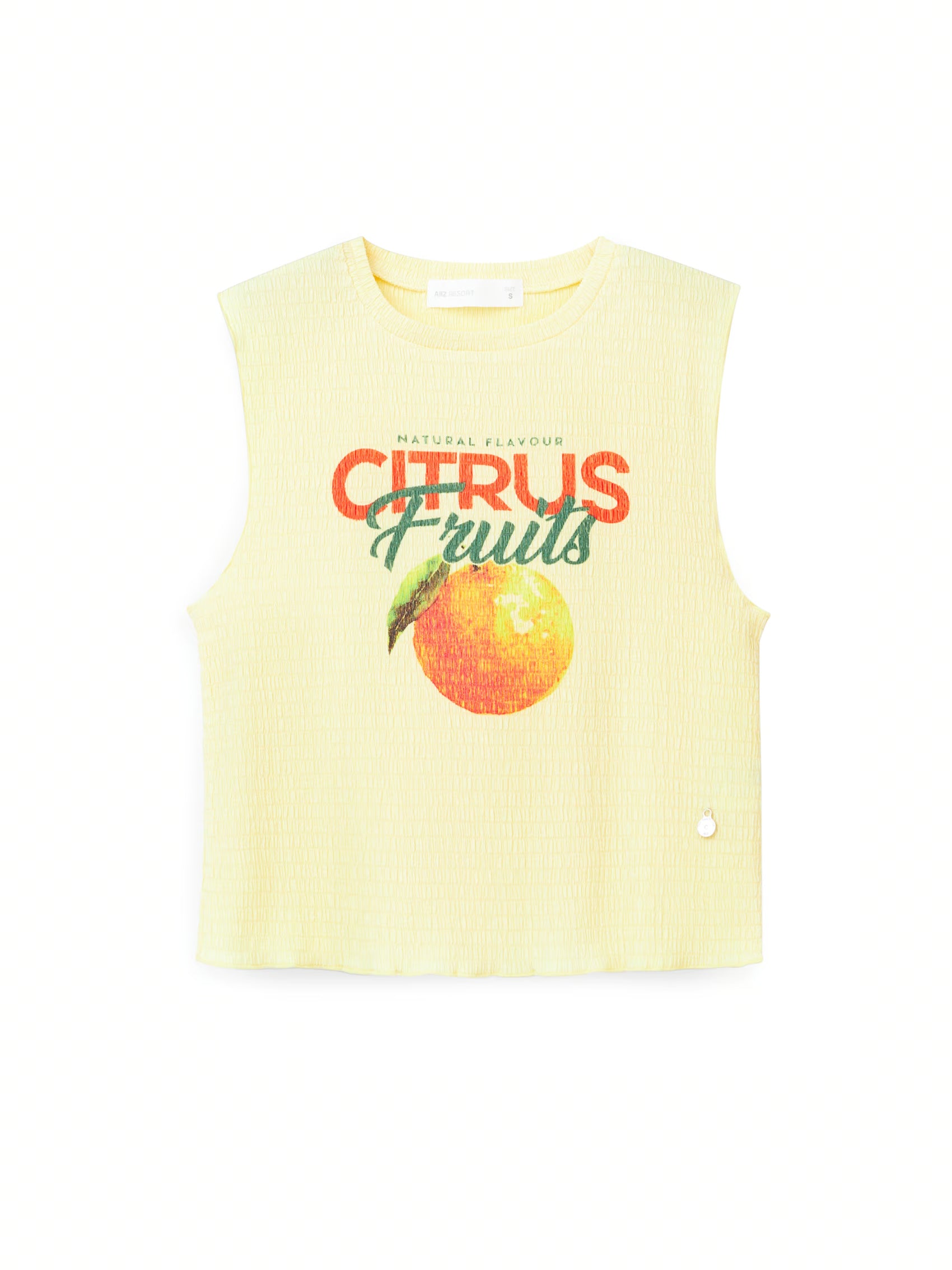 AIIZ Women's Crinkle Top with Graphic