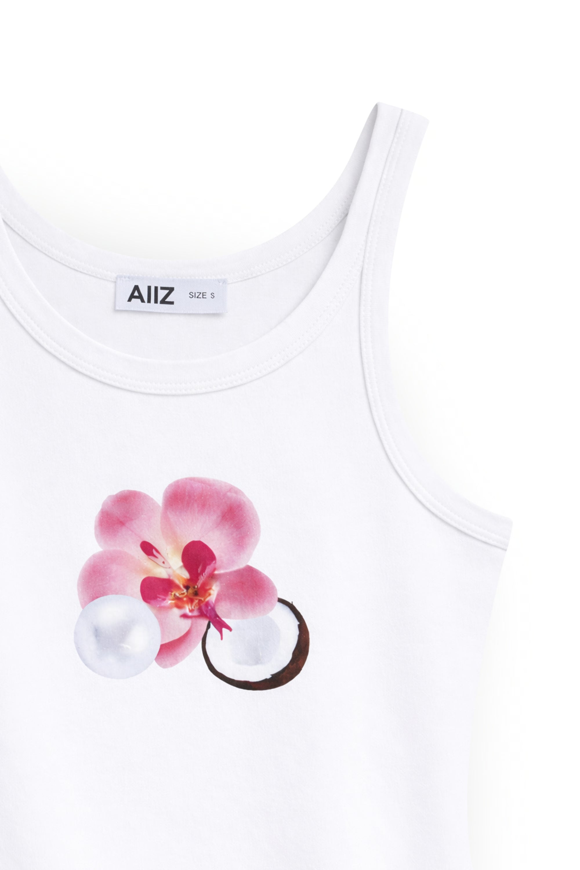AIIZ Women's Tropical Retreat Graphic Tank Top
