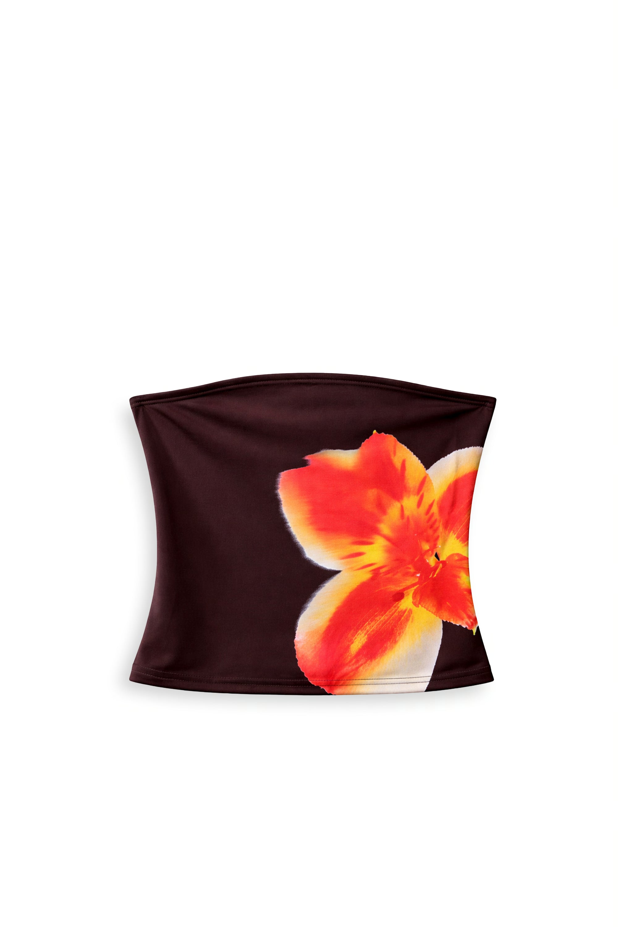 AIIZ Women's Tropical Retreat Graphic Bandeau Top