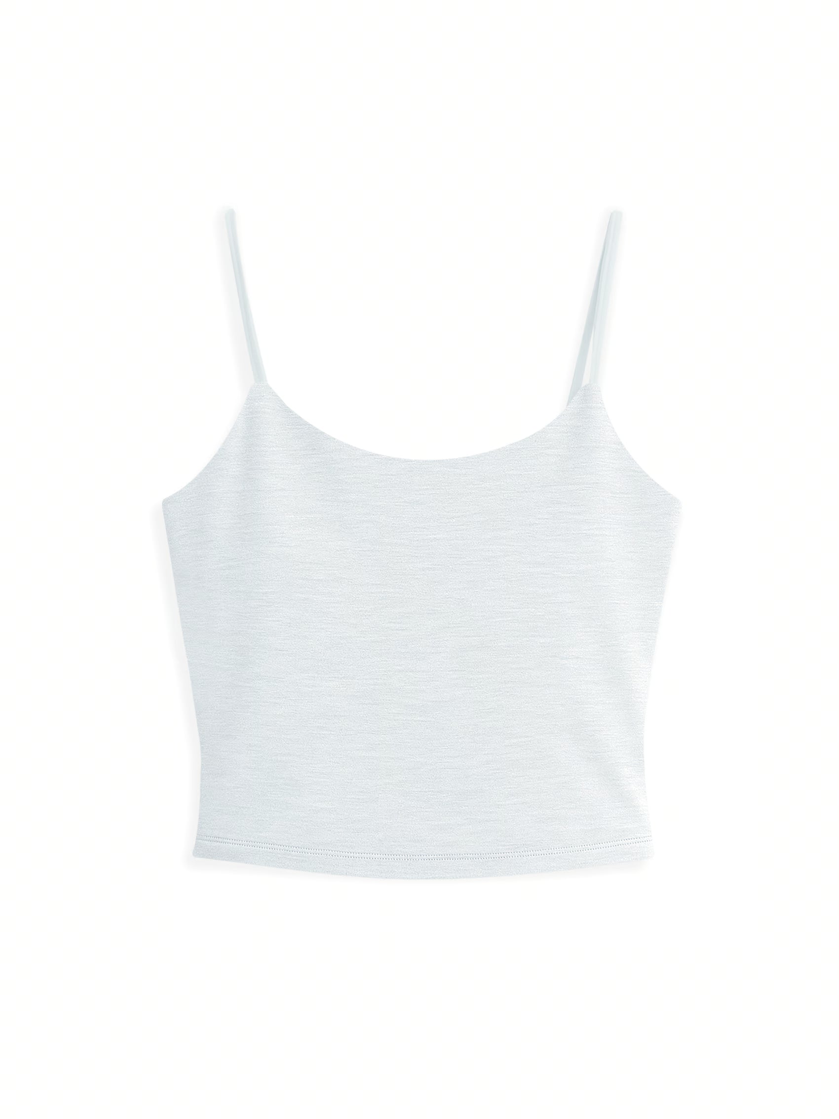 AIIZ Women's Cropped Cami Bar Top (Top Dyed Light Grey / S)