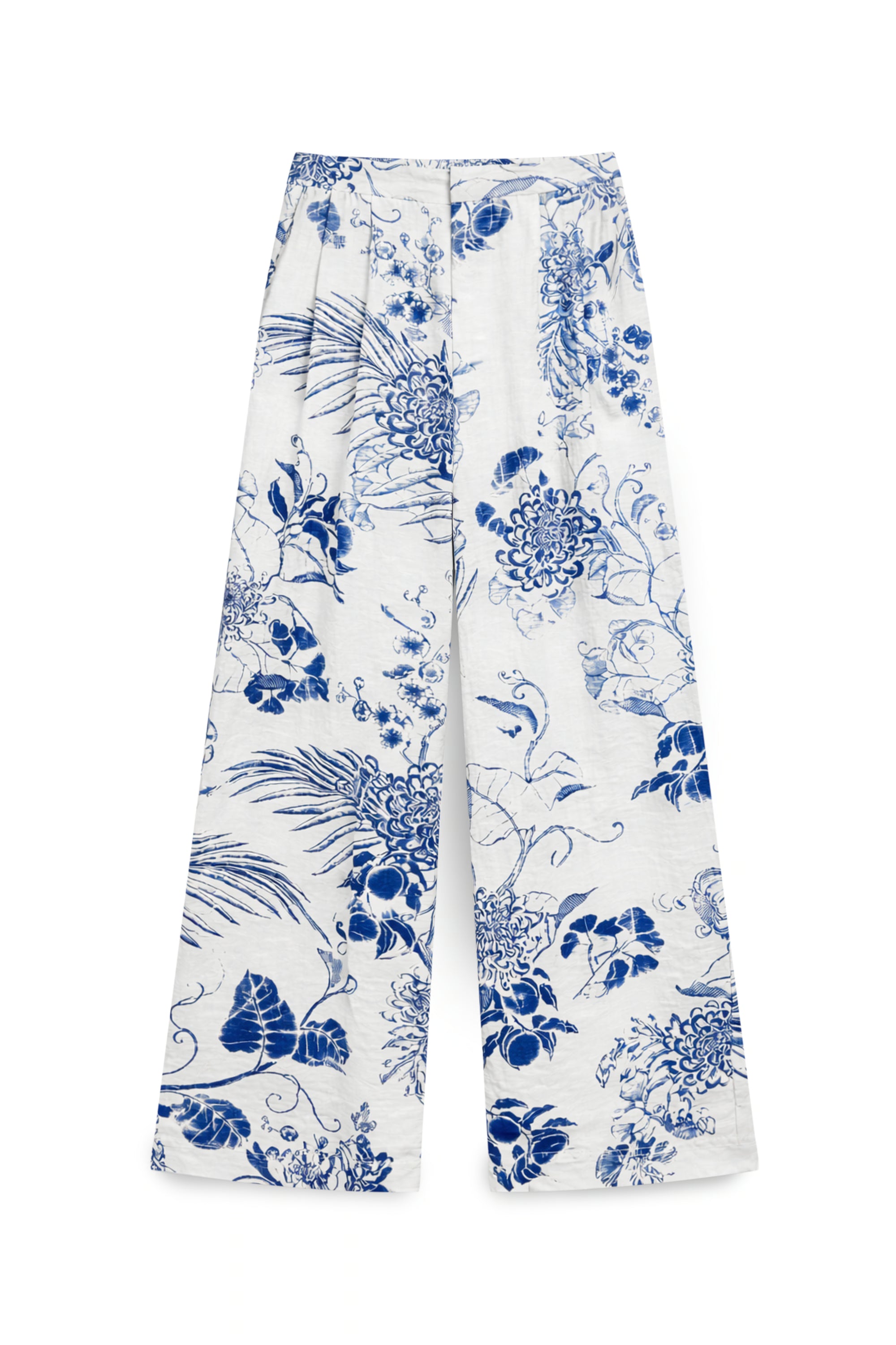 AIIZ Women's Wild West Gardens Printed Straight-Leg Pants
