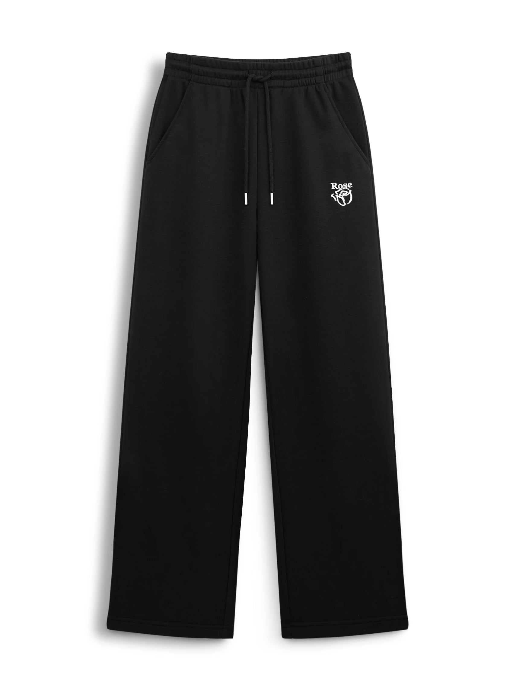 AIIZ Women's Rose Straight Leg Sweatpants (Black / S)