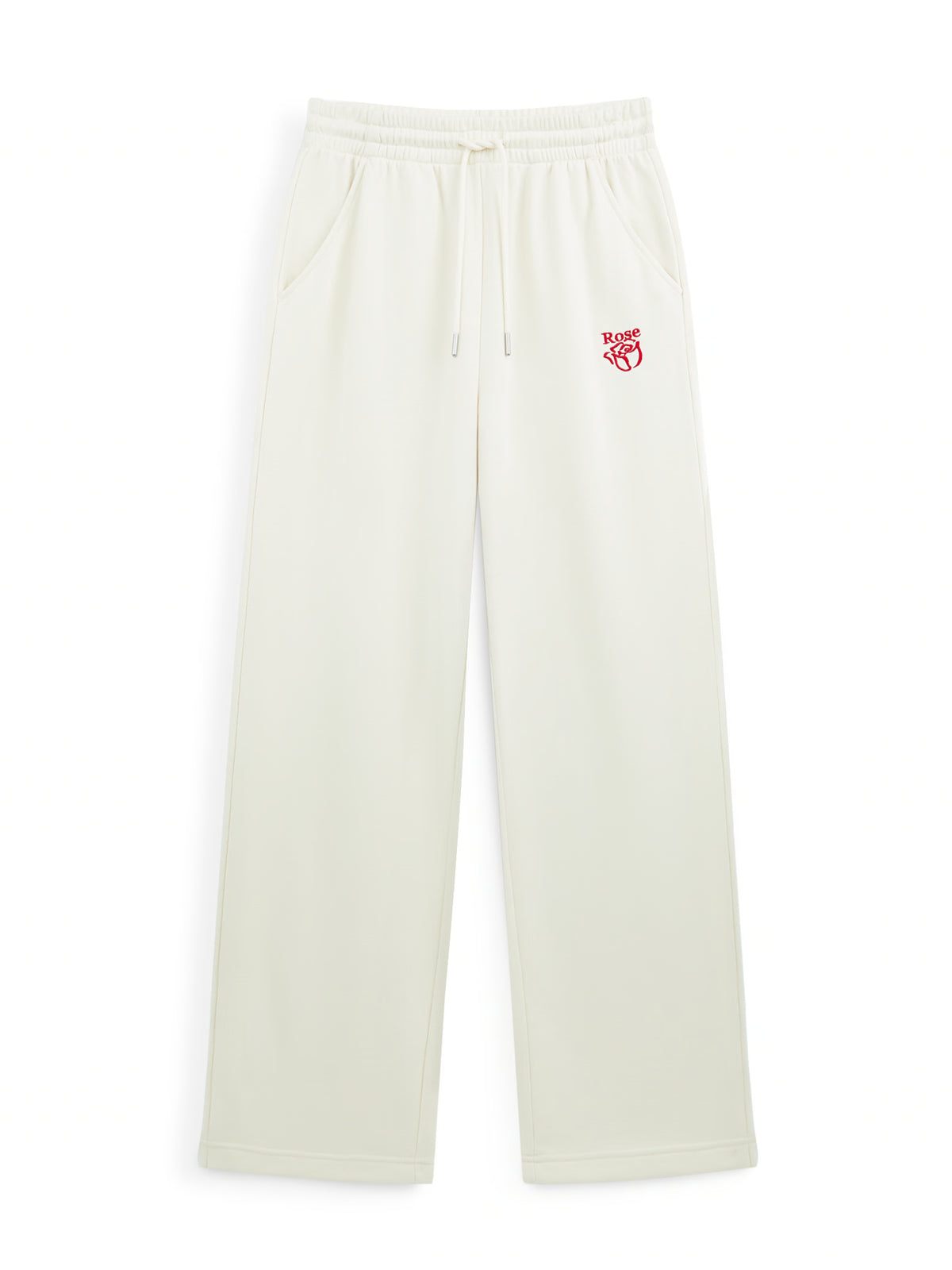 AIIZ Women's Rose Straight Leg Sweatpants (Cream / S)