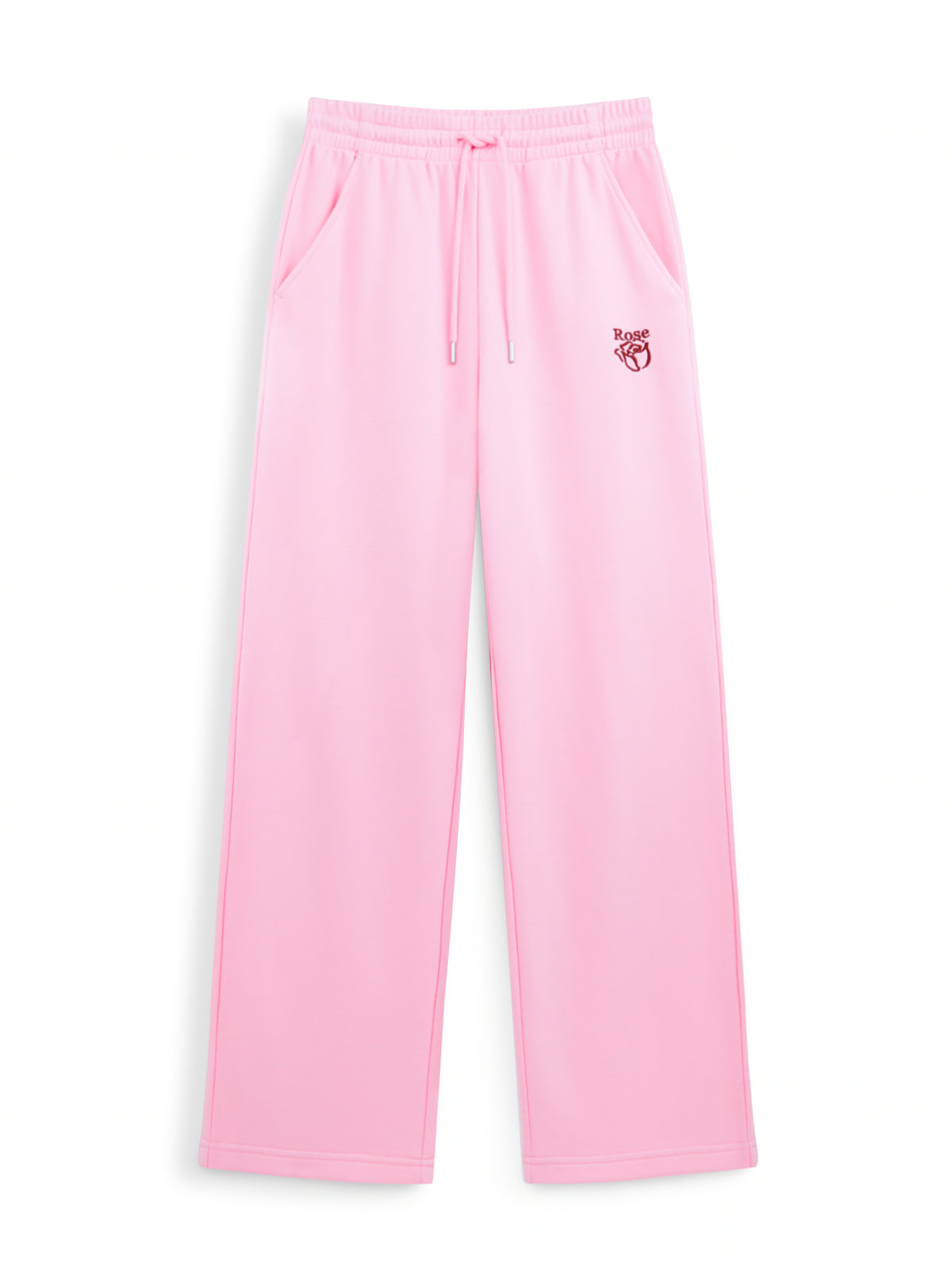 AIIZ Women's Rose Straight Leg Sweatpants (Pink / S)