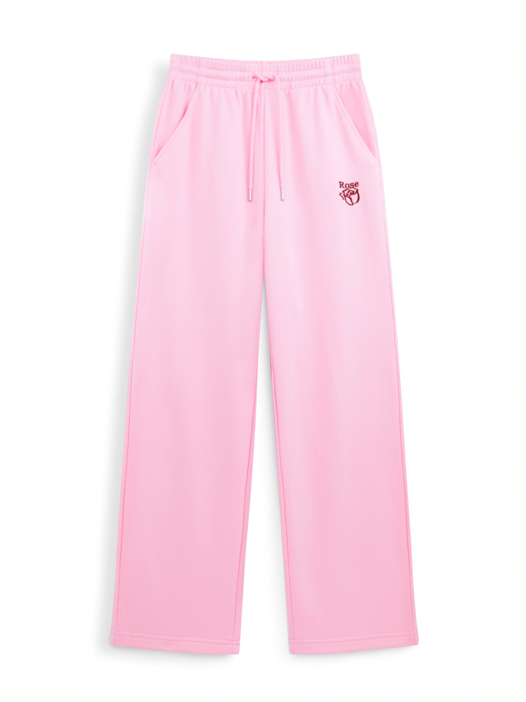 AIIZ Women's Rose Straight Leg Sweatpants (Pink / S)