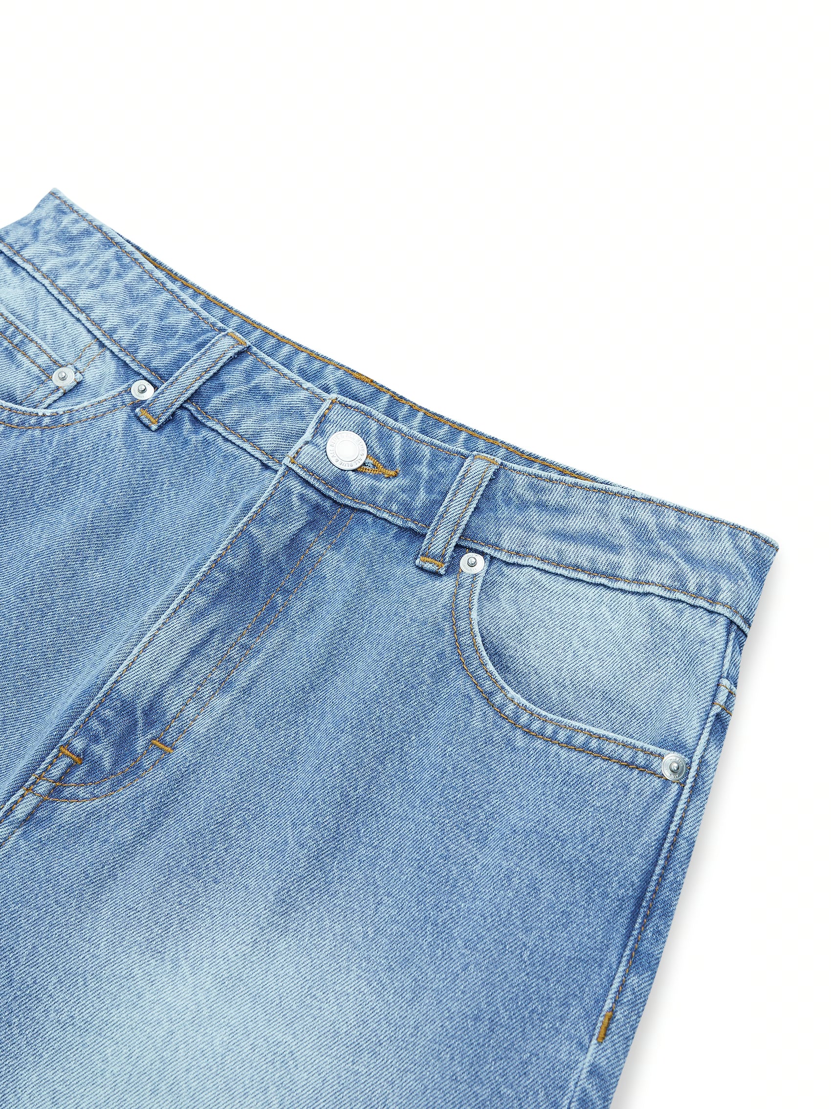 AIIZ Women's Straight Long Denim