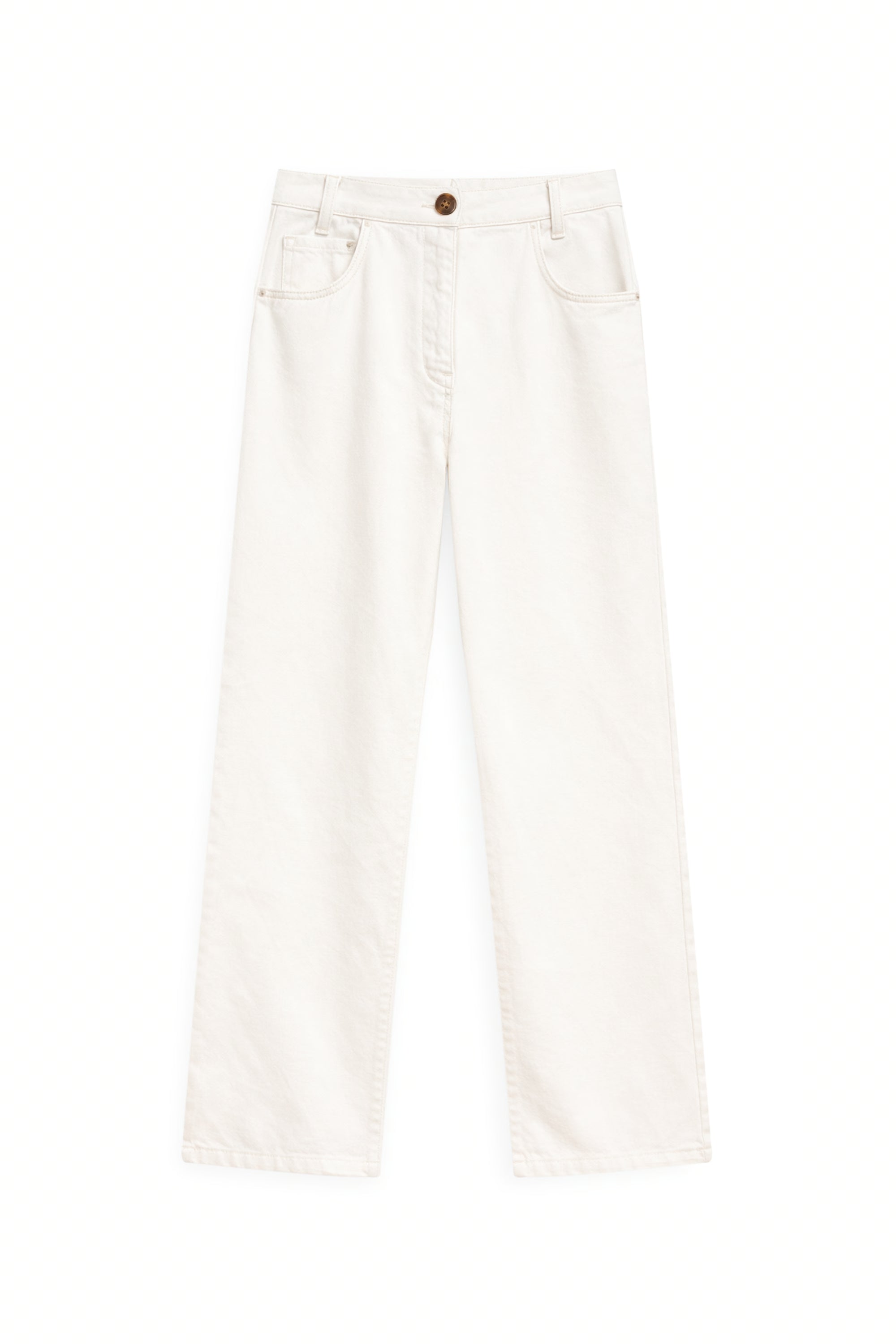 AIIZ Women's Straight Leg Pants (OFF WHITE / 25)