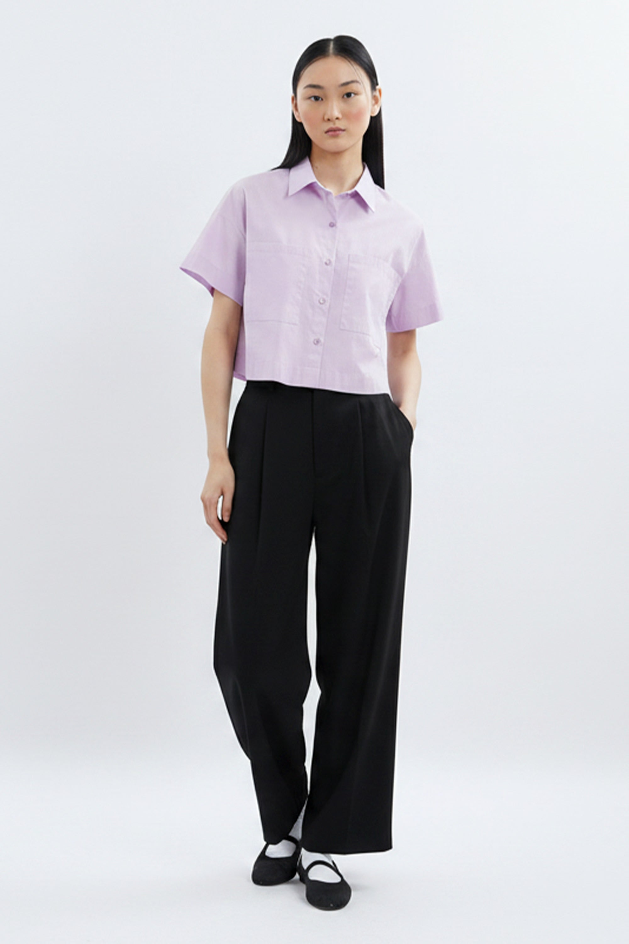 AIIZ Women's High-Waisted Pleated Pants
