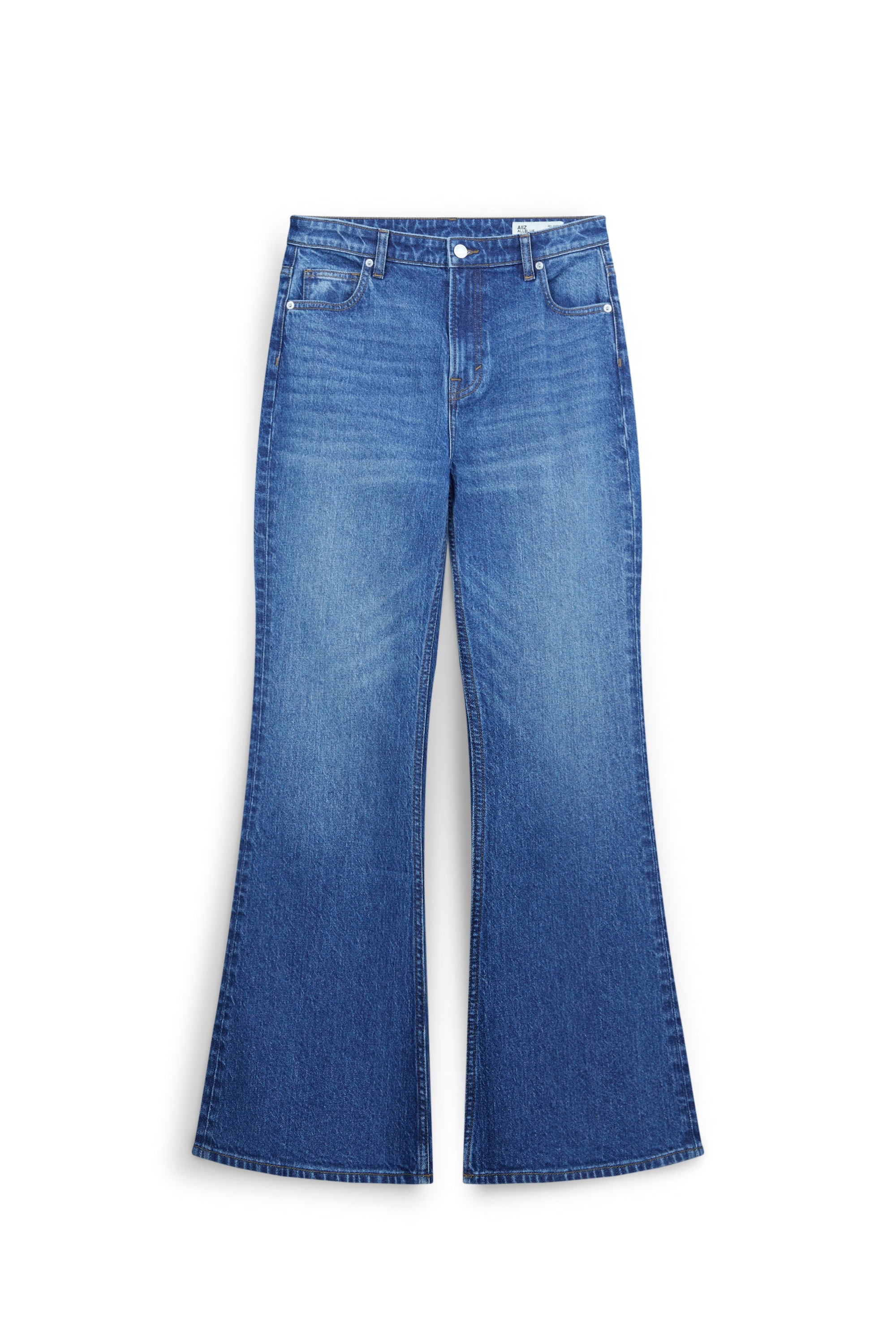 AIIZ Women's Flare Long Denim (Blue / 25)
