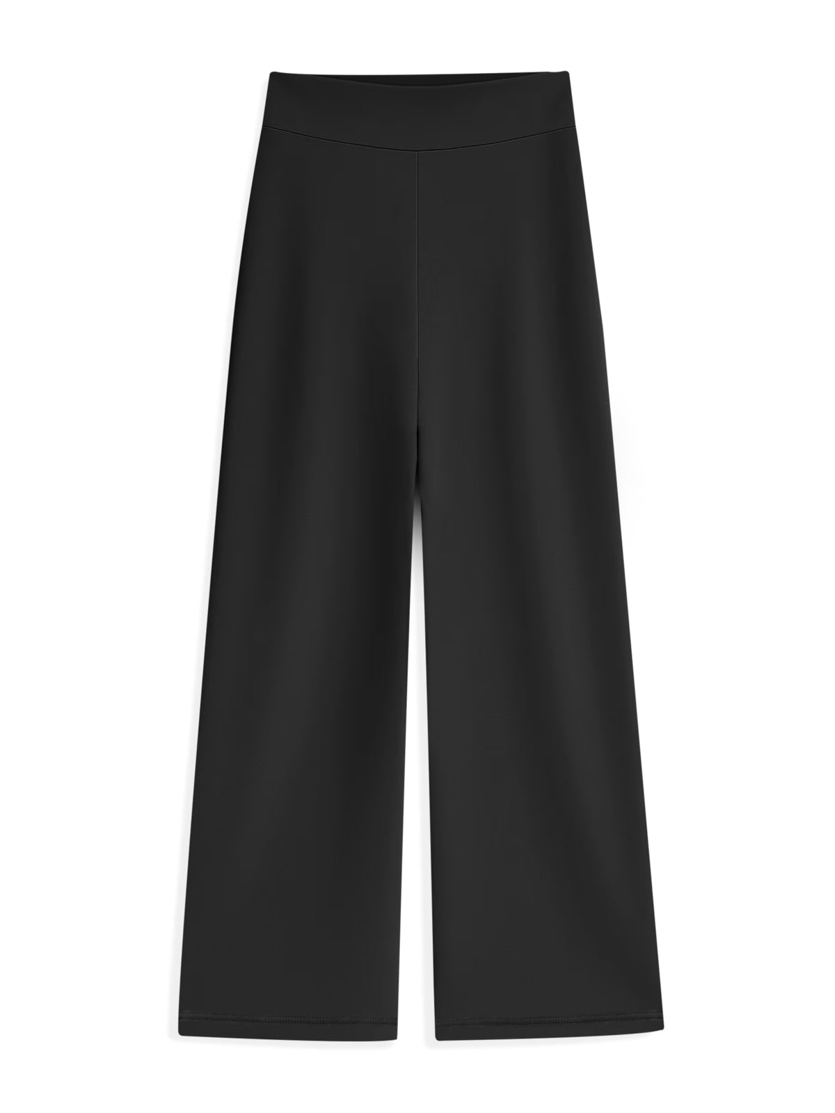 AIIZ Women's High-Rise Wide-Leg Pants (Black / S)