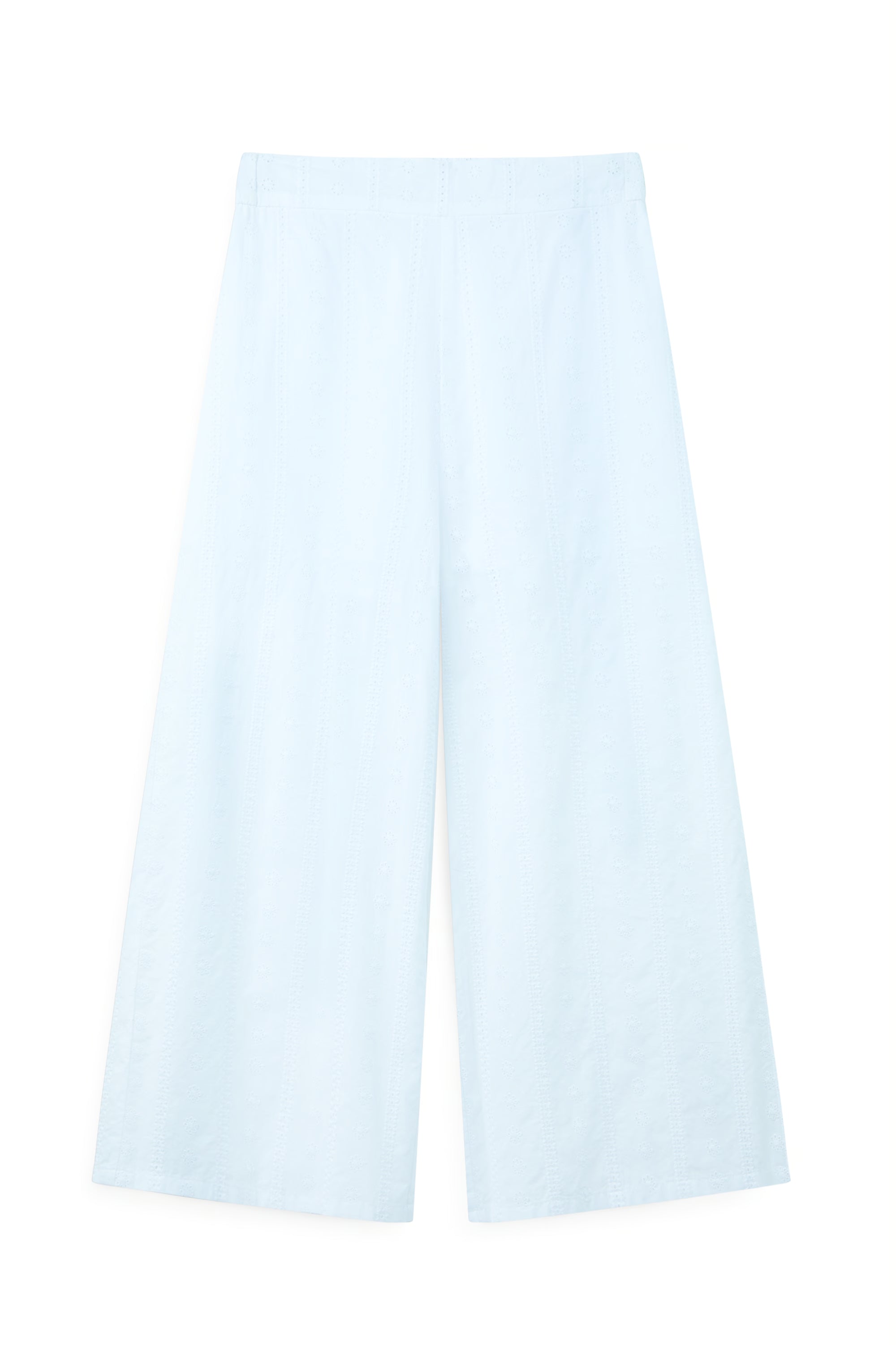AIIZ Women's Embroidered Eyelet Culottes (OFF WHITE / S)