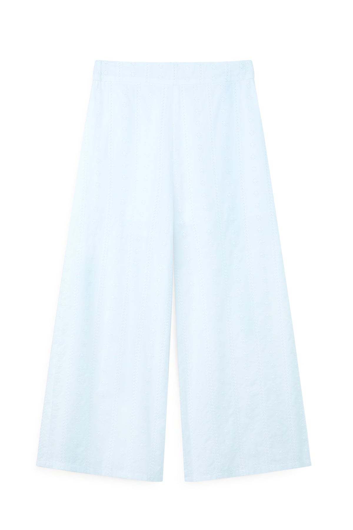 AIIZ Women's Embroidered Eyelet Culottes (OFF WHITE / S)