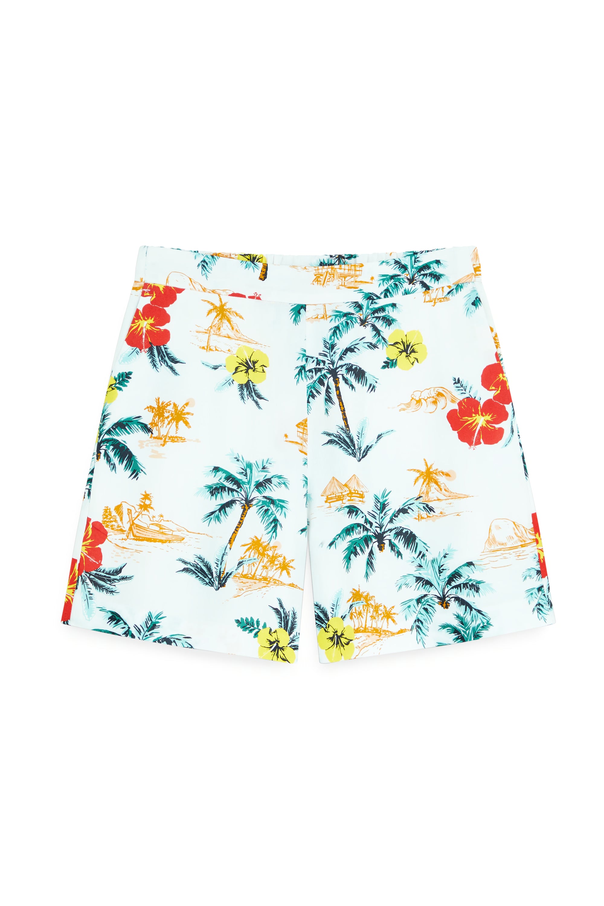 AIIZ Women’s Summer Print Shorts – 100% Rayon