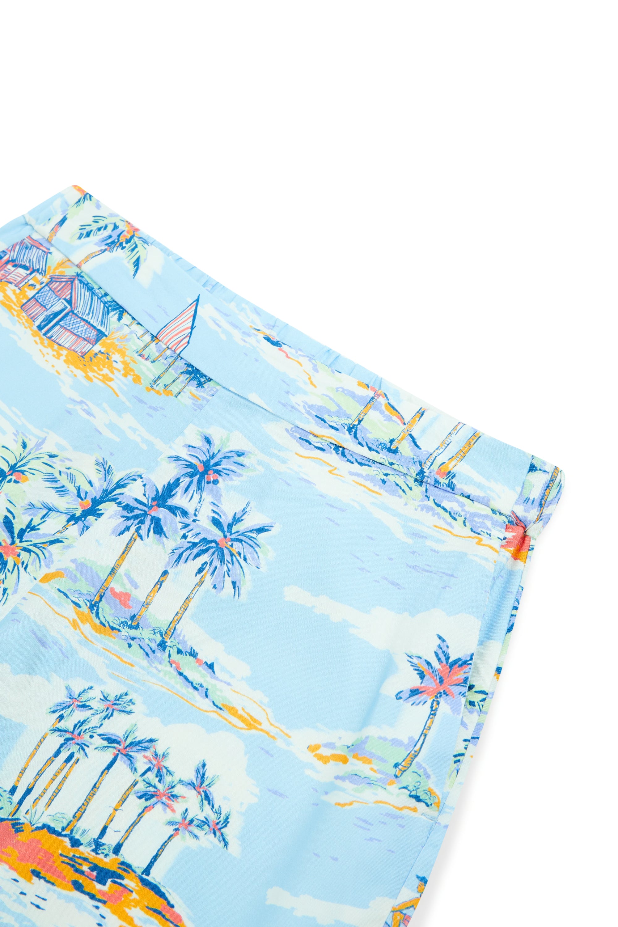 AIIZ Women’s Summer Print Shorts – 100% Rayon