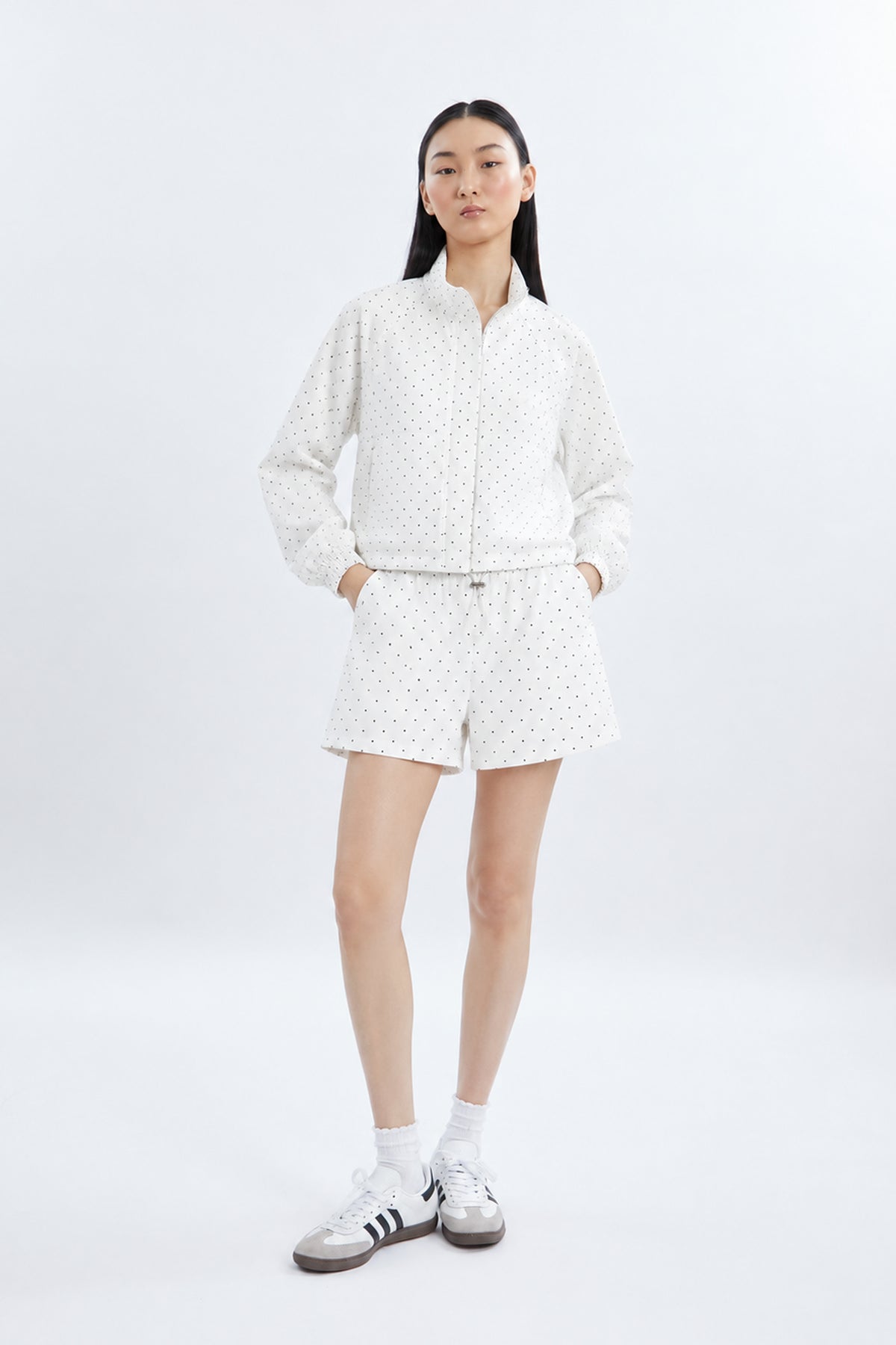AIIZ Women's Polka Dot Shorts