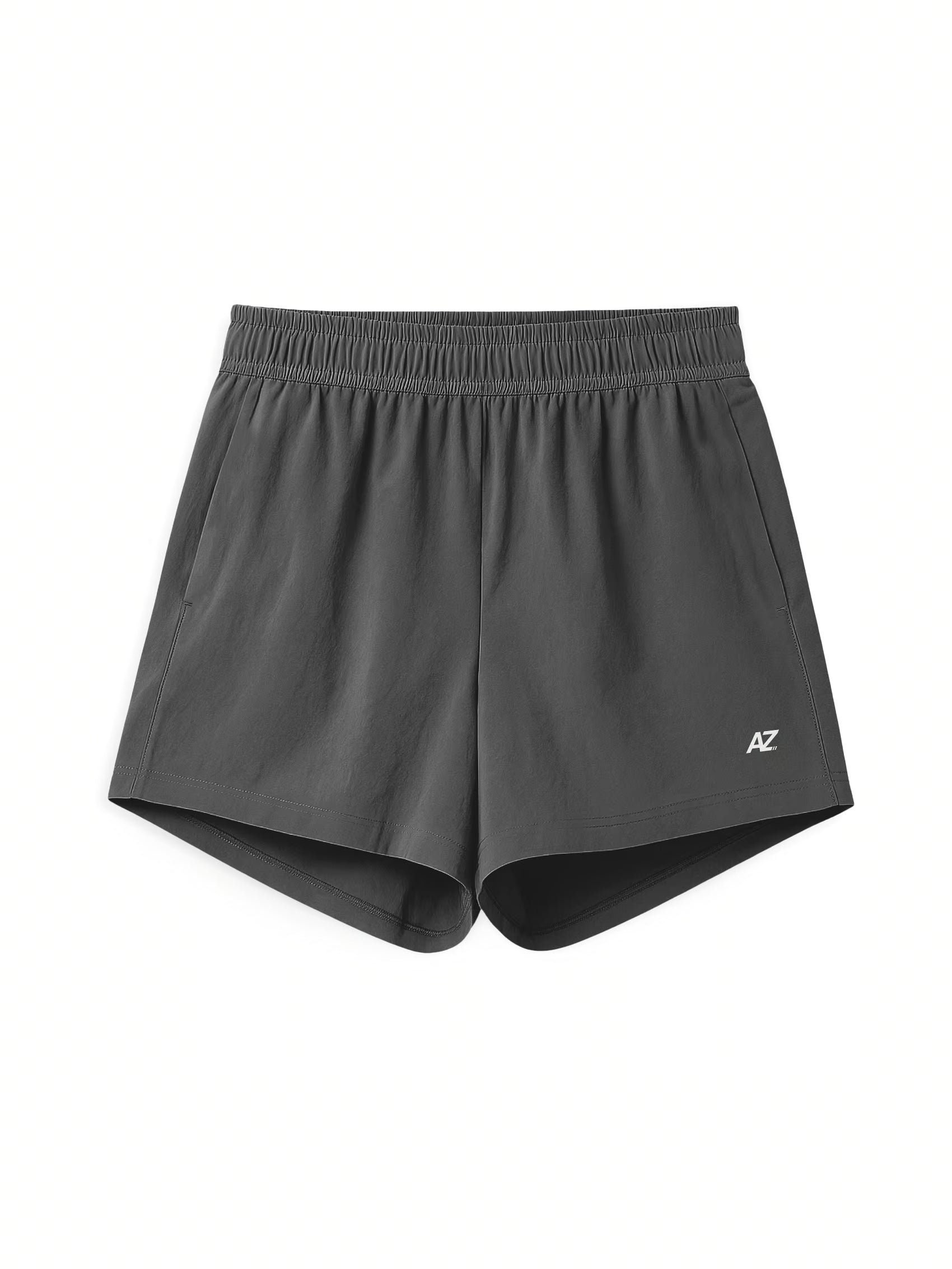 AIIZ Women's Lightweight Active Shorts (Dark Grey / S)
