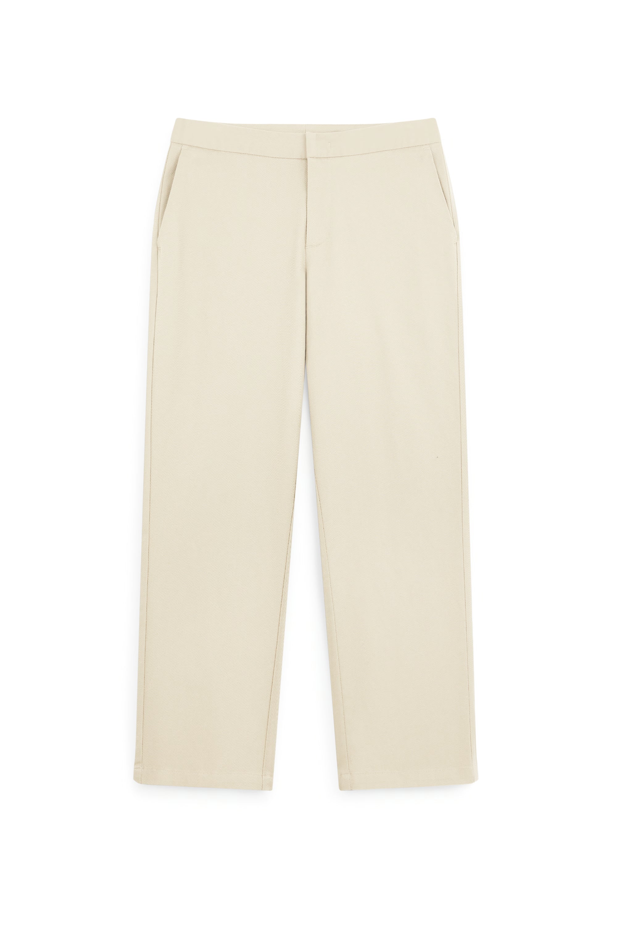 AIIZ Women's Chino Cropped Pants (Beige / 25)