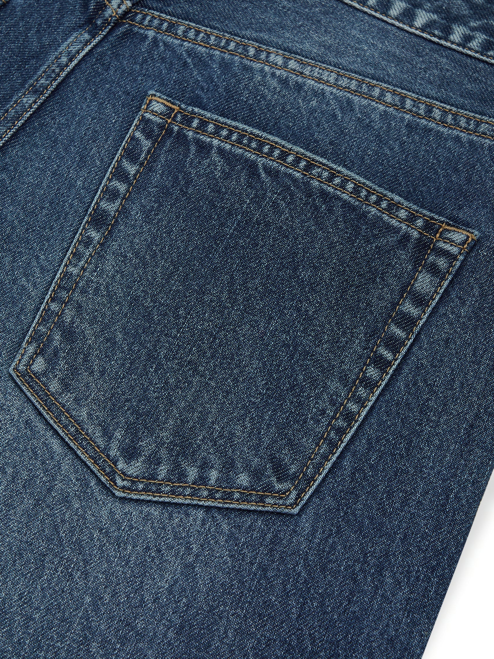 AIIZ Women's Mid Waist Culotte Denim