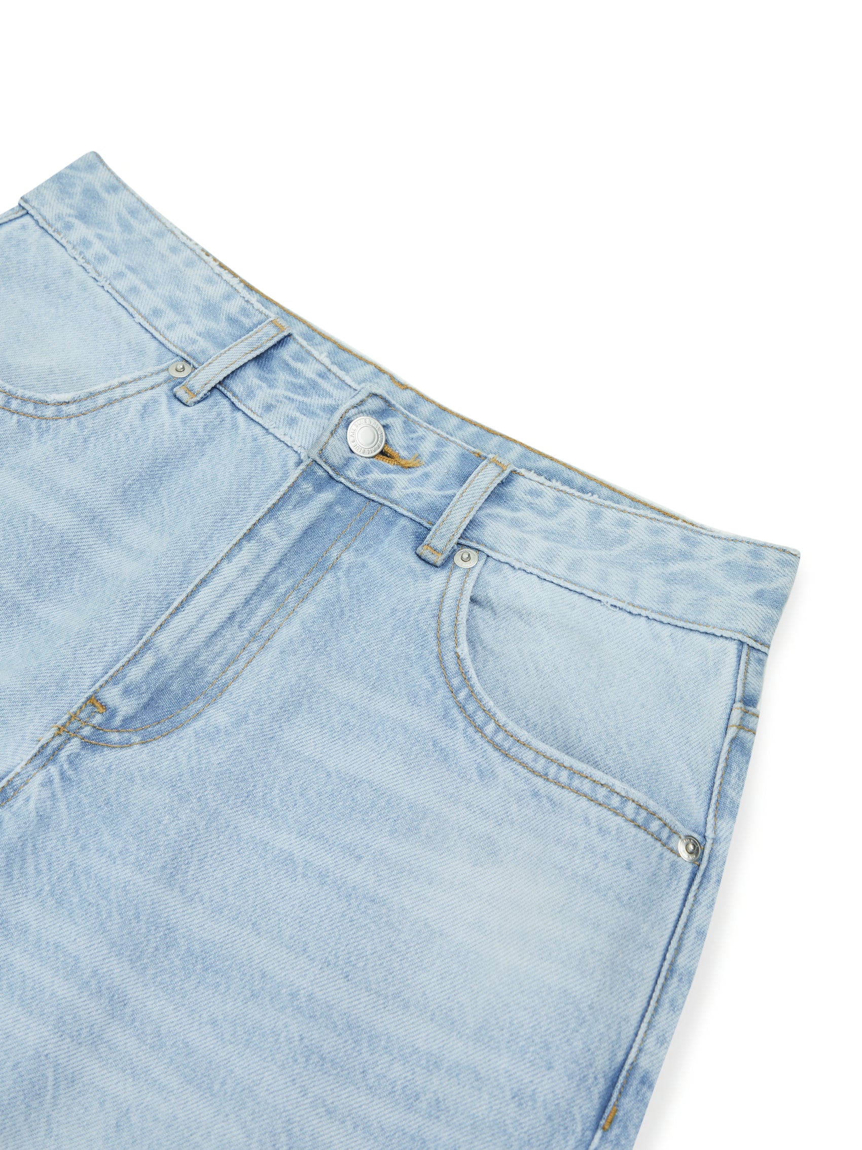 AIIZ Women's Mid Waist Culotte Denim