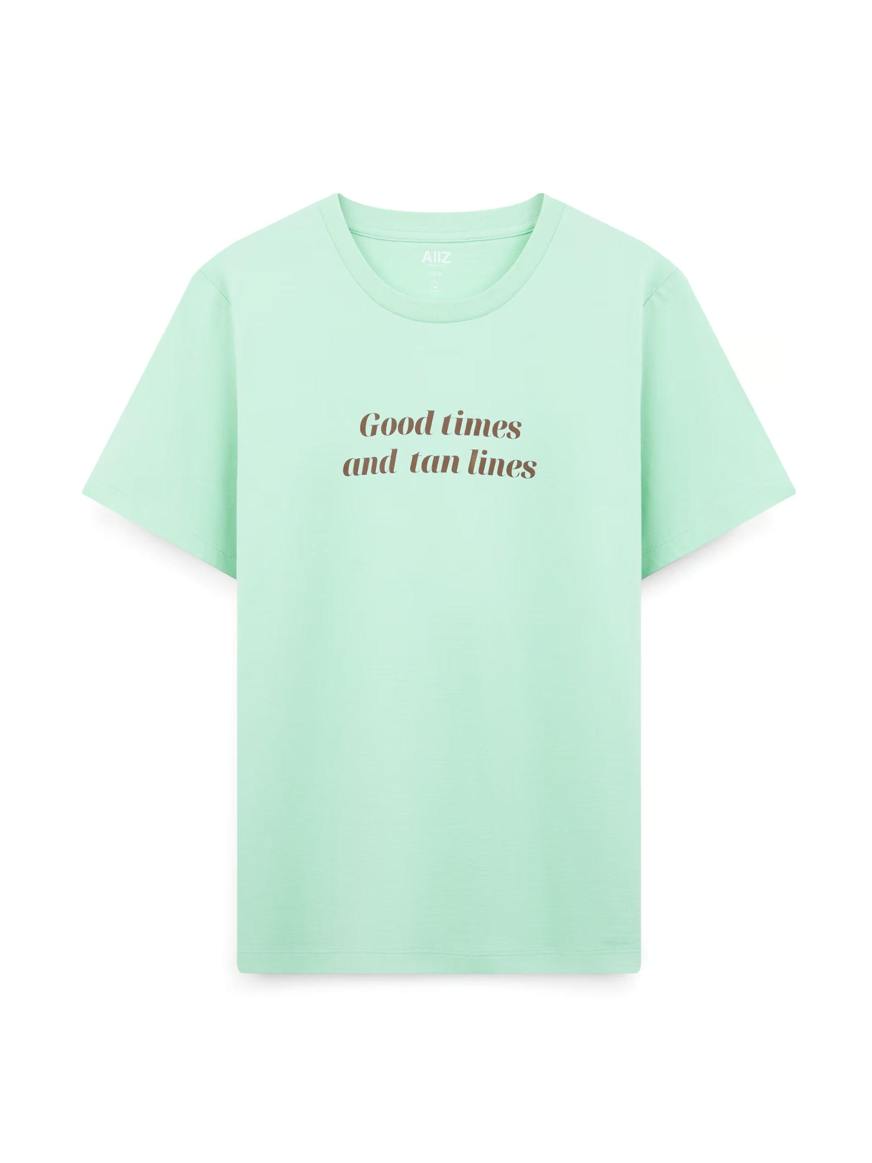 AIIZ Women's Typo Graphic T-Shirt