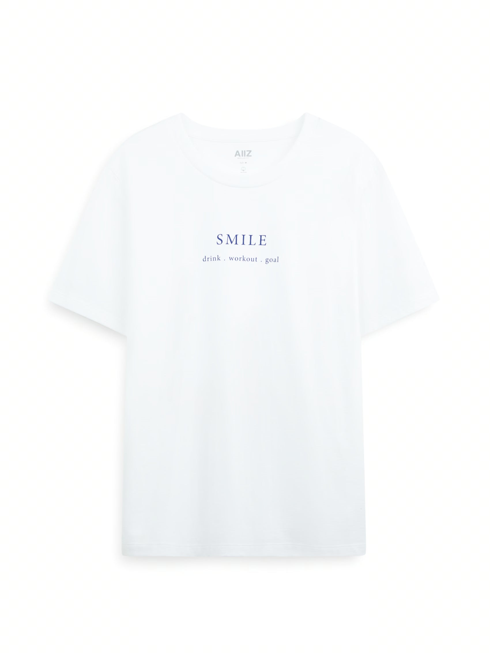 AIIZ Women's Typo Graphic T-Shirt