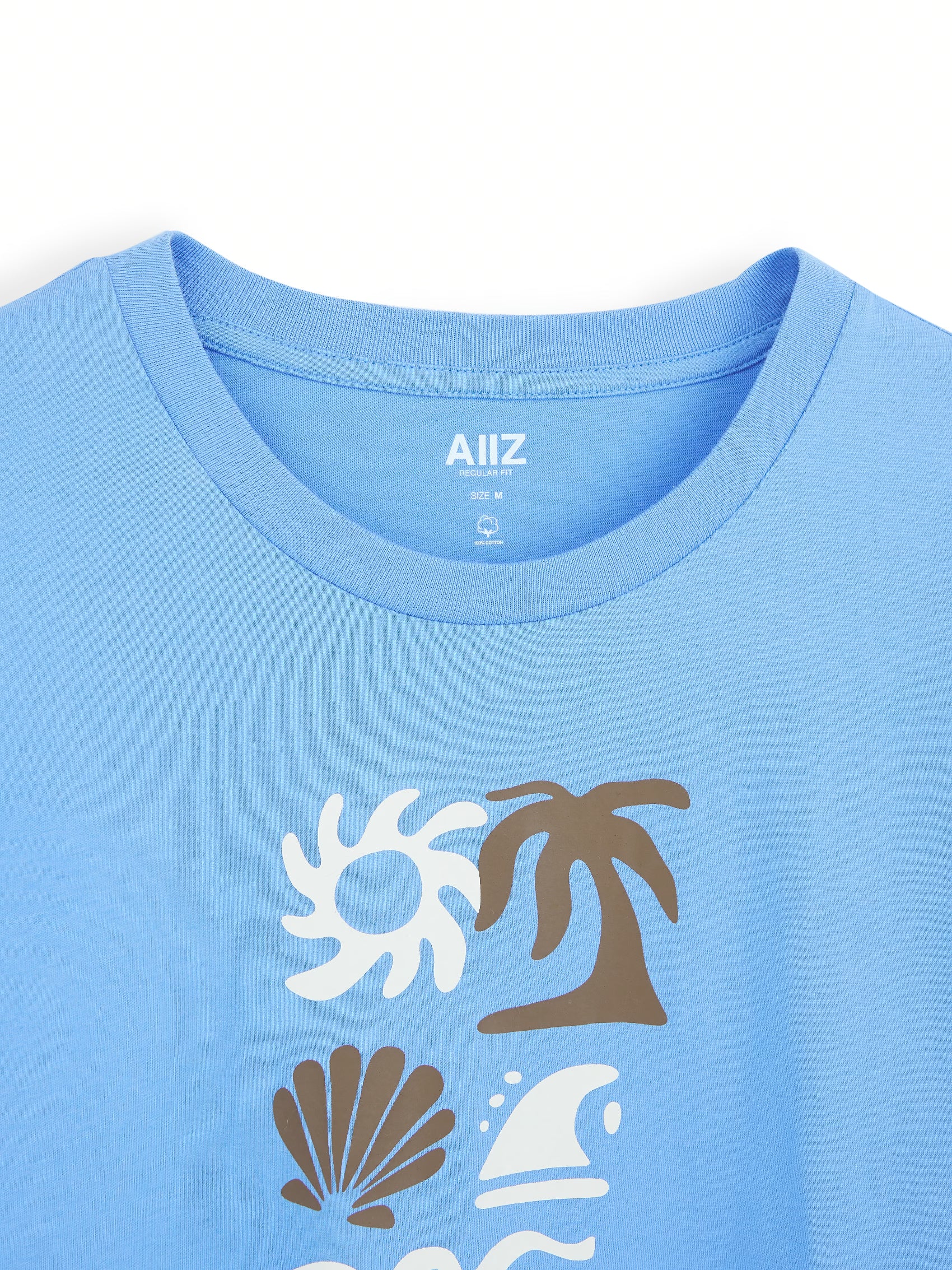 AIIZ Women's Vacation Time Graphic T-Shirt