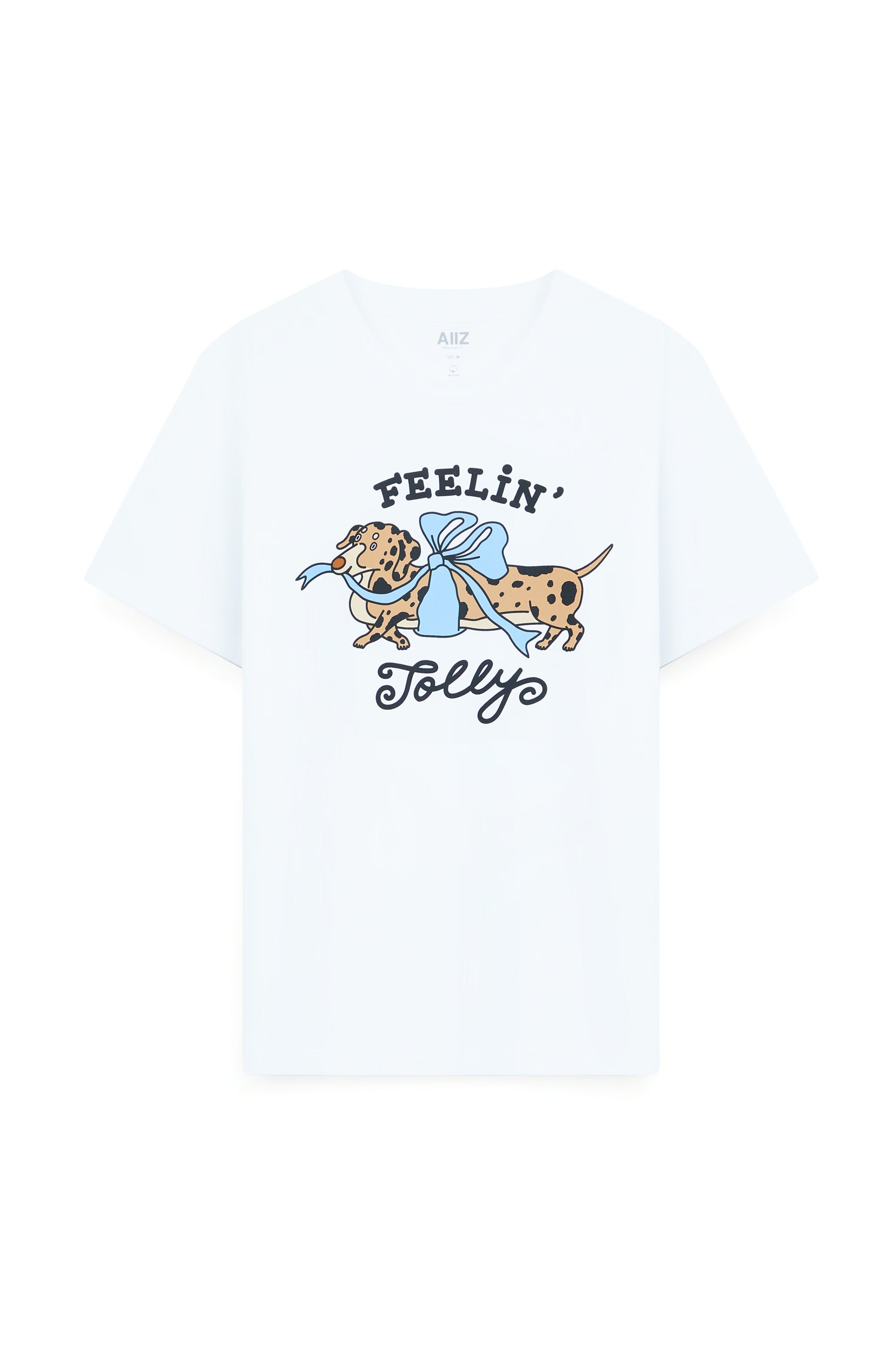 AIIZ Women's Pet Graphic T-Shirt (White / S)